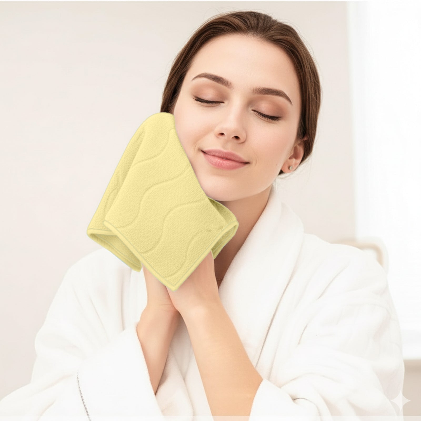 HOUSSE Microfiber Face Towel – Super Soft & Quick-Drying Coral Fleece, 30 x 30 cm