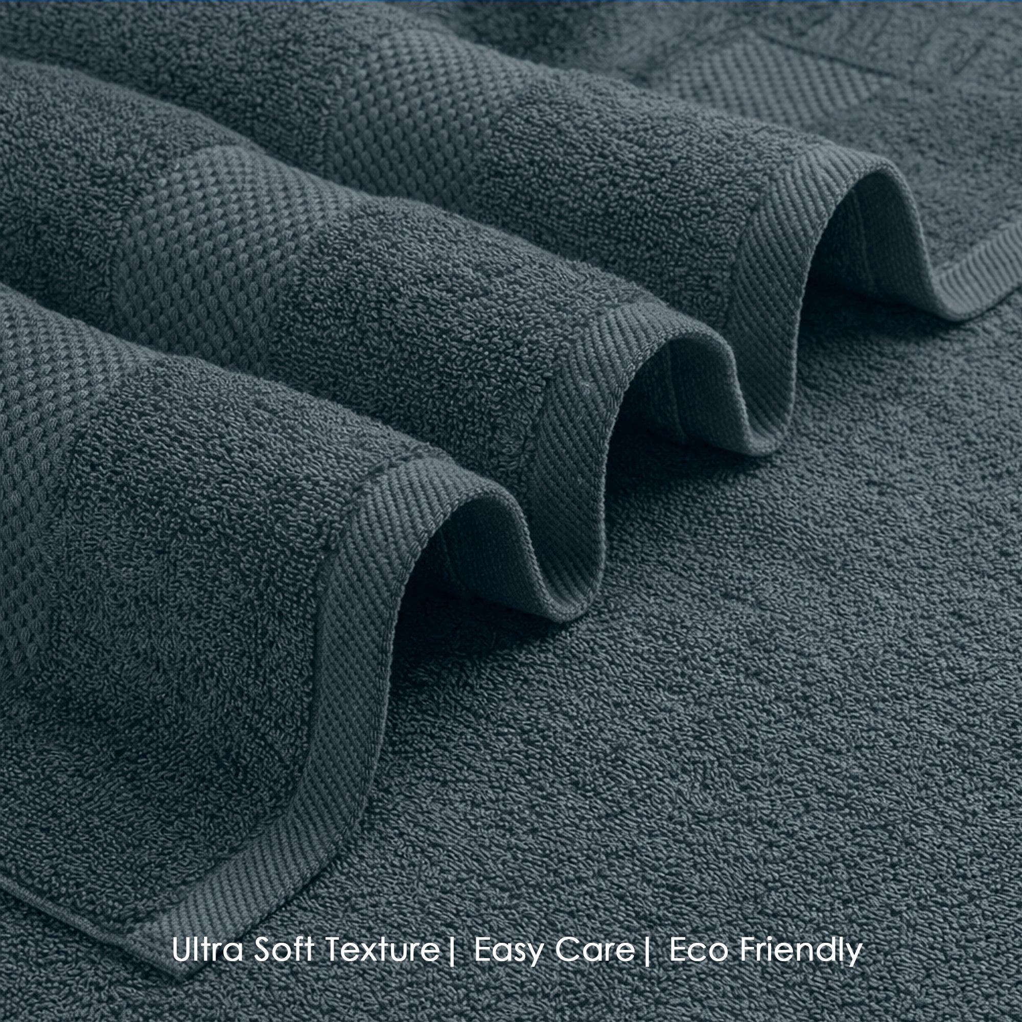 HOUSSE Alvora Cotton Bath Towels |Large Size (75 cms x 150 cms) - Quick Absorption &Faster Drying Bath Towel | 450 GSM | Cotton Towel for Men/Women | Urban Comfort
