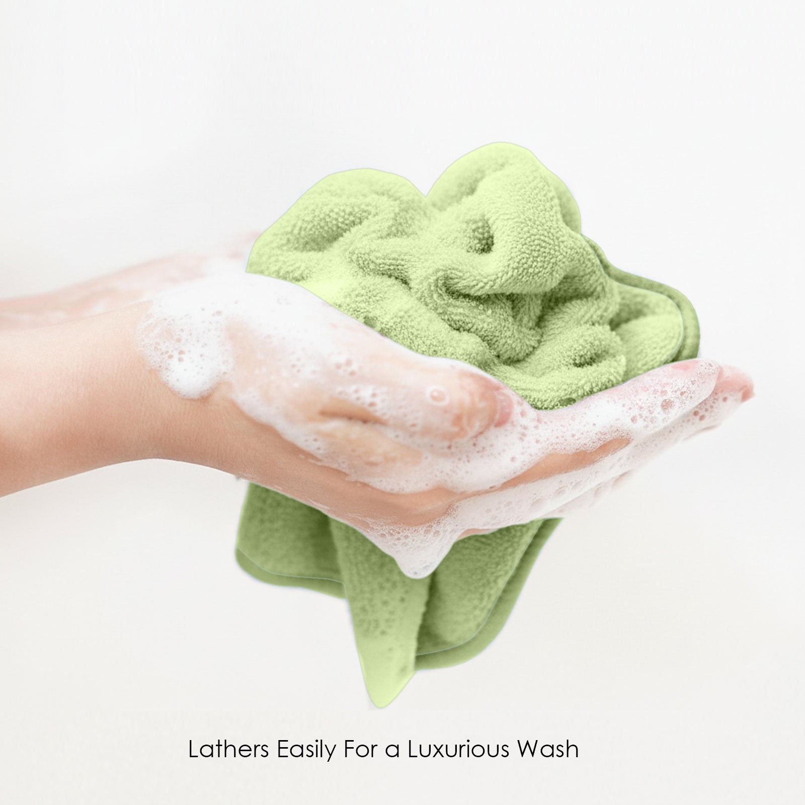 HOUSSE Microfiber Face Towel – Super Soft & Quick-Drying Coral Fleece, 30 x 30 cm