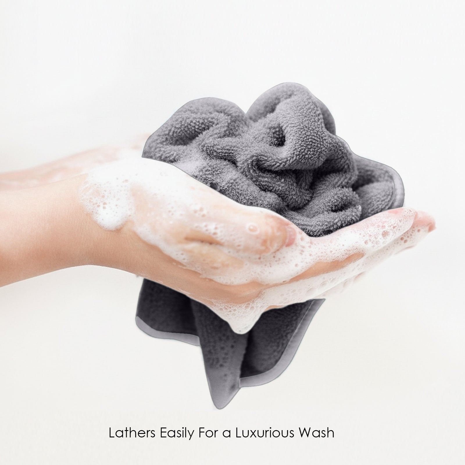 HOUSSE Microfiber Face Towel – Super Soft & Quick-Drying Coral Fleece, 30 x 30 cm