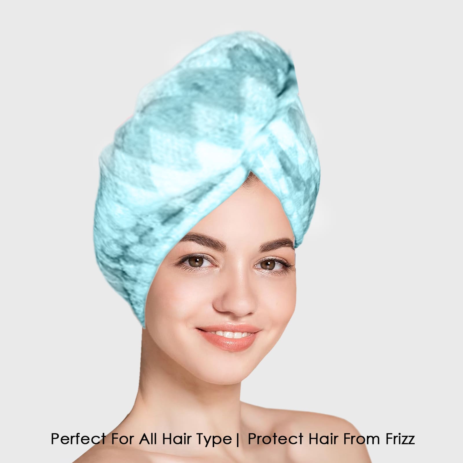 HOUSSE Microfiber Iris Head Wrap Ideal for Women |Soft Touch |Lint Free | Fast Dry Towels| Travel-Friendly | 360 GSM