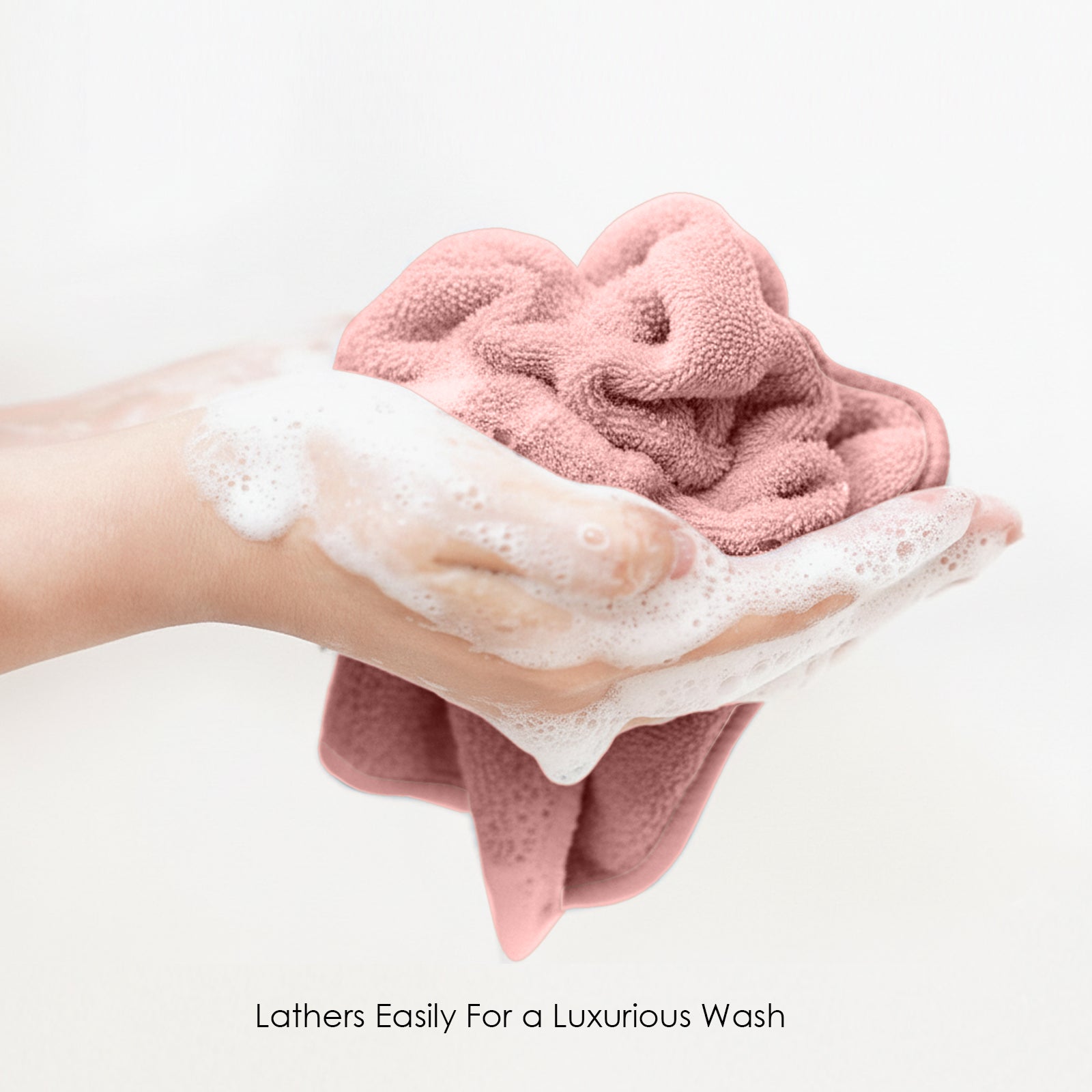 HOUSSE Microfiber Face Towel – Super Soft & Quick-Drying Coral Fleece, 30 x 30 cm