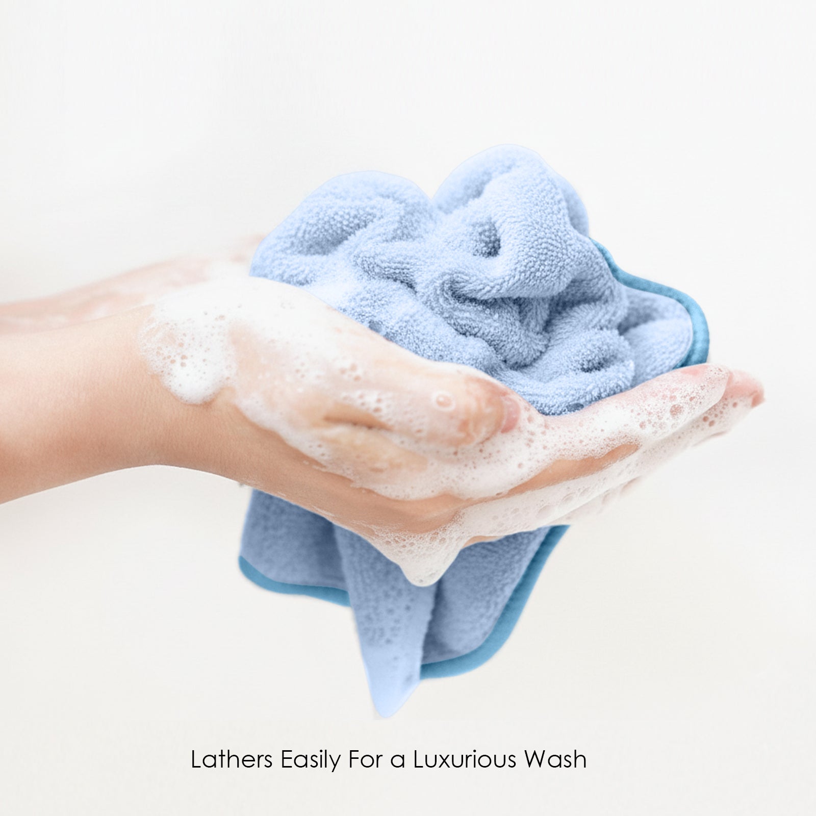 HOUSSE Microfiber Face Towel – Super Soft & Quick-Drying Coral Fleece, 30 x 30 cm