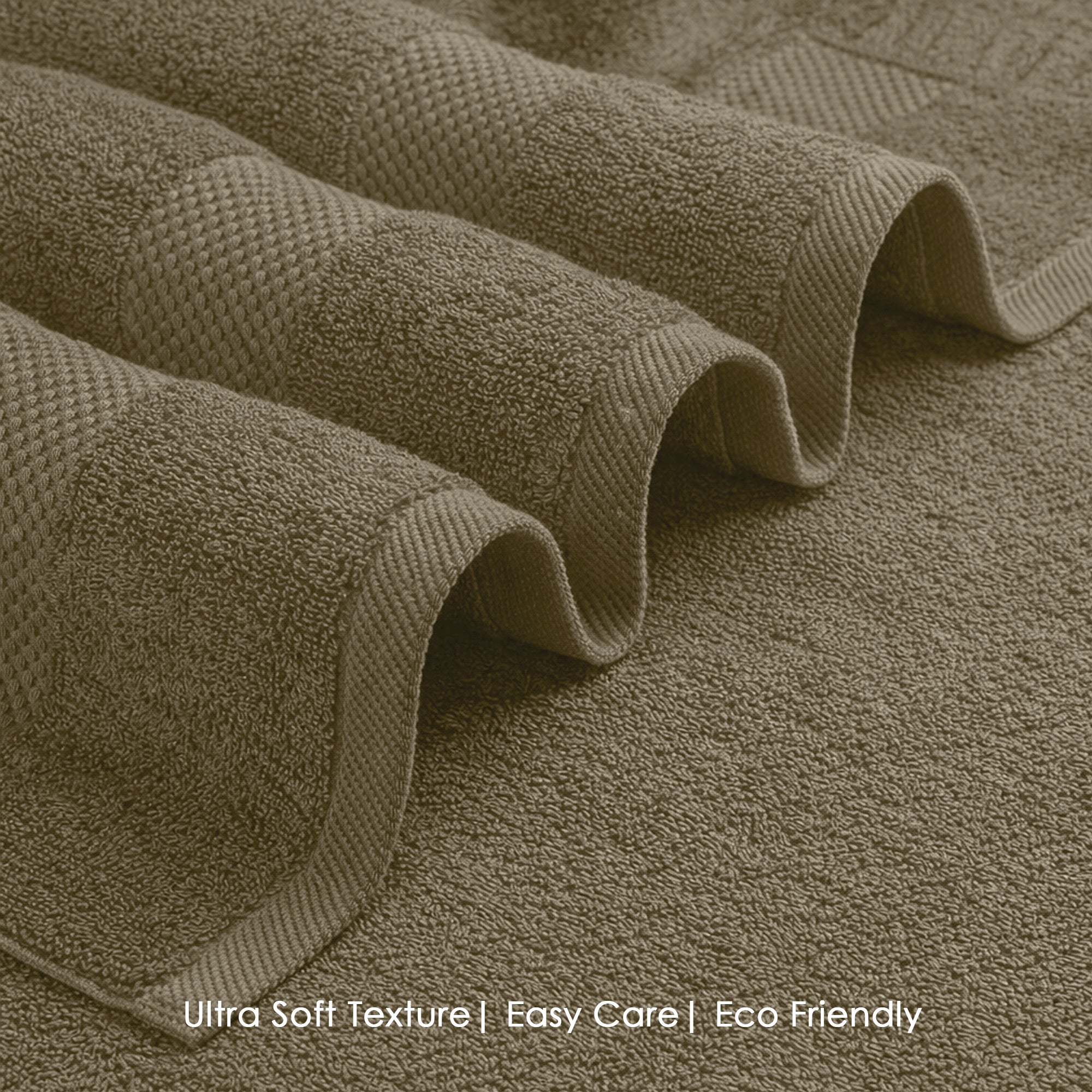 HOUSSE Alvora Cotton Bath Towels |Large Size (75 cms x 150 cms) - Quick Absorption &Faster Drying Bath Towel | 450 GSM | Cotton Towel for Men/Women | Urban Comfort