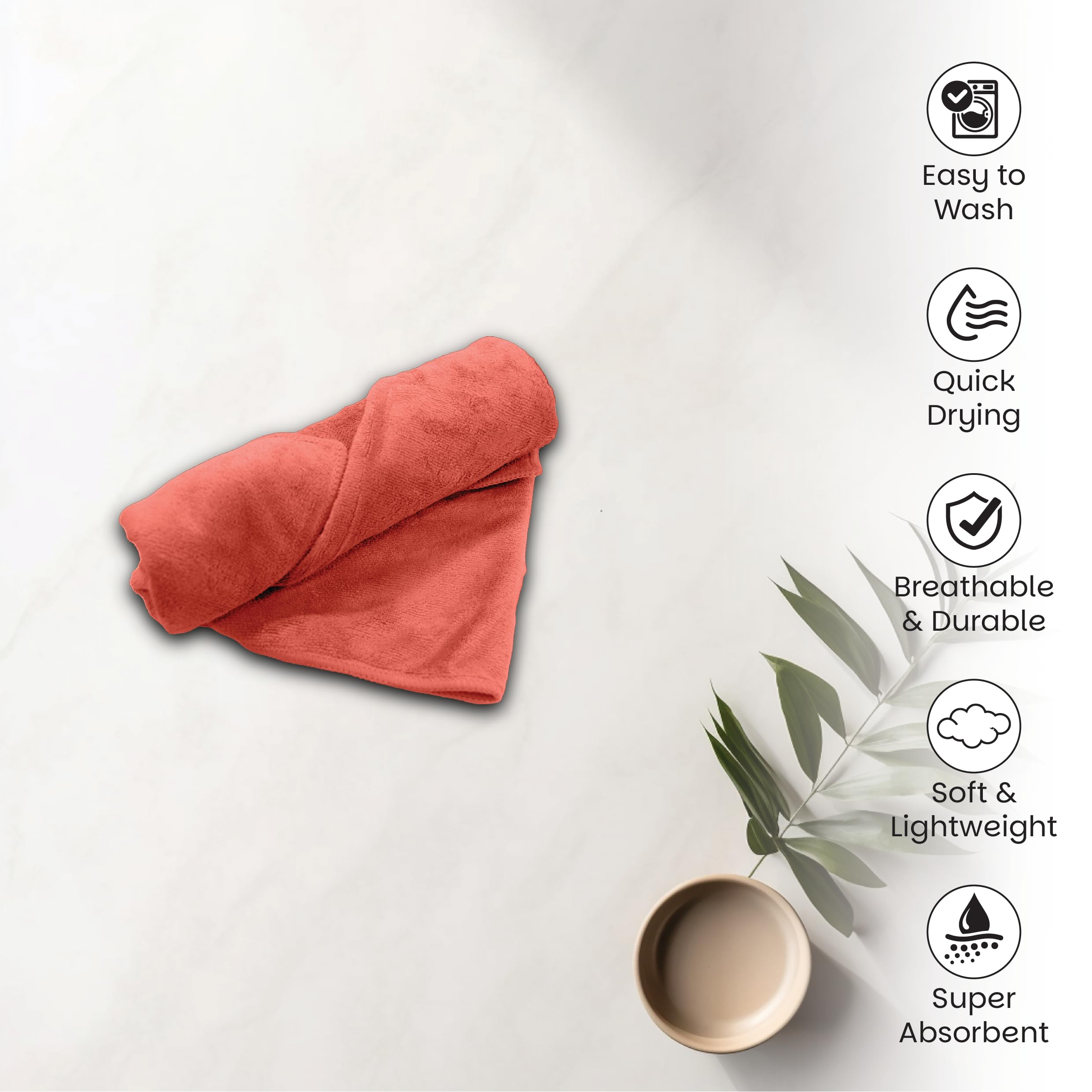 HOUSSE Microfiber Face Towels | Ultra Absorbent, Odour-Free, Quick Dry 450 GSM Face Towel for Home, Gym, Travel, Running and Personal Use | 30x30 cm | Set of 4 in One Colour (Indian Teal, Pack of 4)