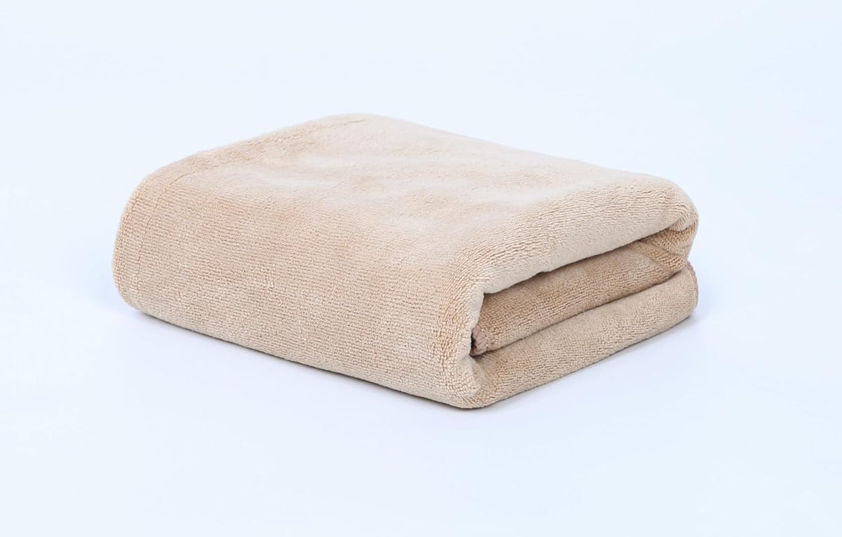 HOUSSE Premium Microfiber Bath Towel - Extra Large 60x120cm Quick Dry Towels for Kids | Super Soft Plush 550 GSM | Ultra Absorbent for Home Swimming Sports Travell (Cocca Brown)