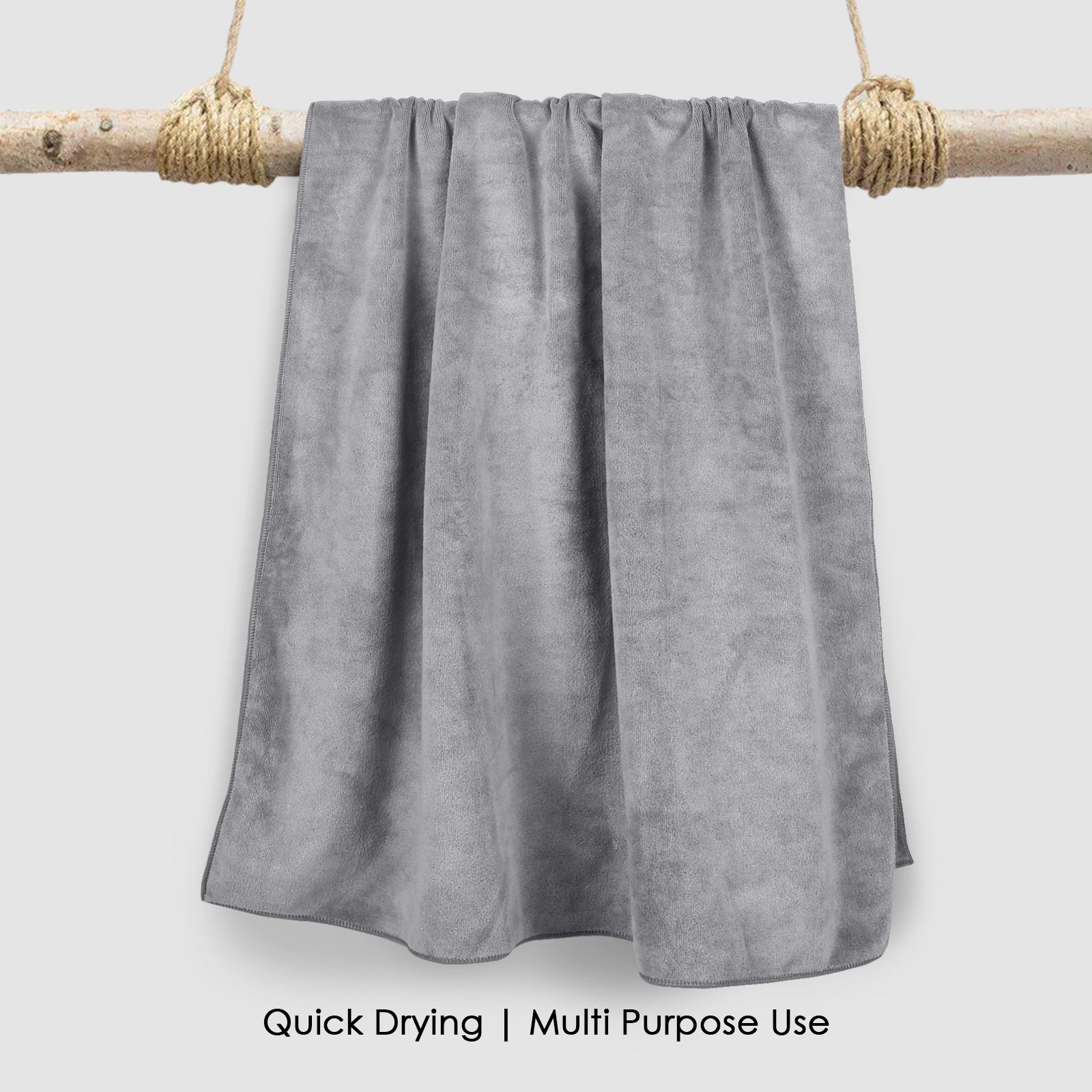 HOUSSE Premium Microfiber Bath Towel | Quick Dry Towels for Women & Kids | Super Soft Plush 450 GSM | Ultra Absorbent for Home Swimming Sports & Travel