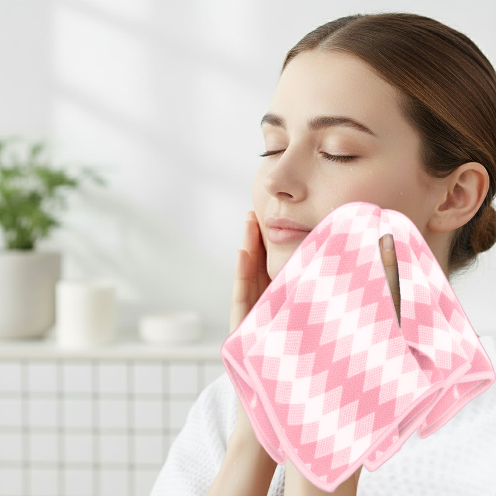 HOUSSE Microfiber Iris Face Towels Ideal for Women & Men |Soft Touch |Lint Free | Fast Dry Towels| Travel-Friendly | Best Use for Gym, Yoga, Spa, Pool, Hotels, Beach 360 GSM (30x30)