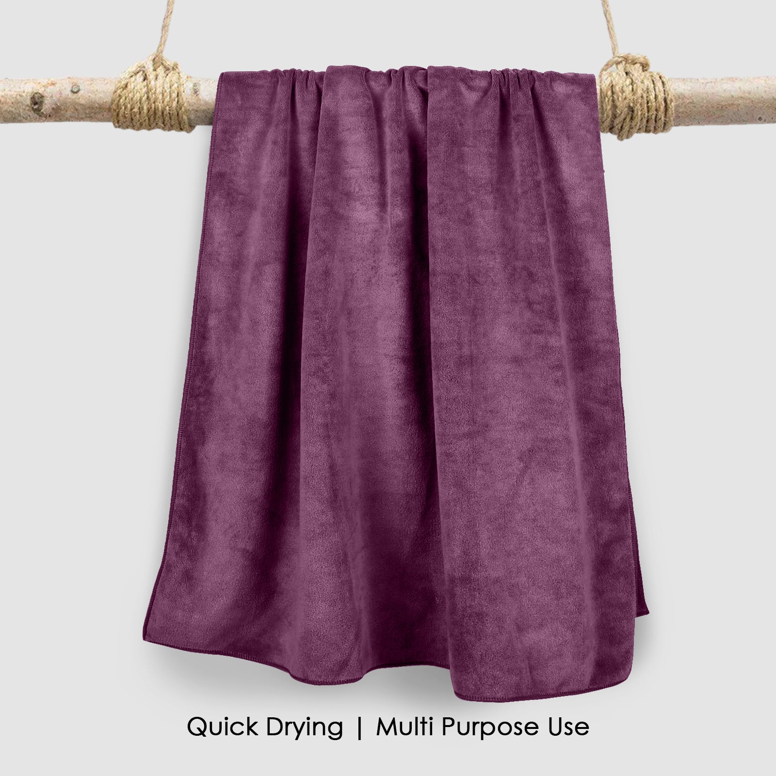 HOUSSE Premium Microfiber Bath Towel | Quick Dry Towels for Women & Kids | Super Soft Plush 450 GSM | Ultra Absorbent for Home Swimming Sports & Travel