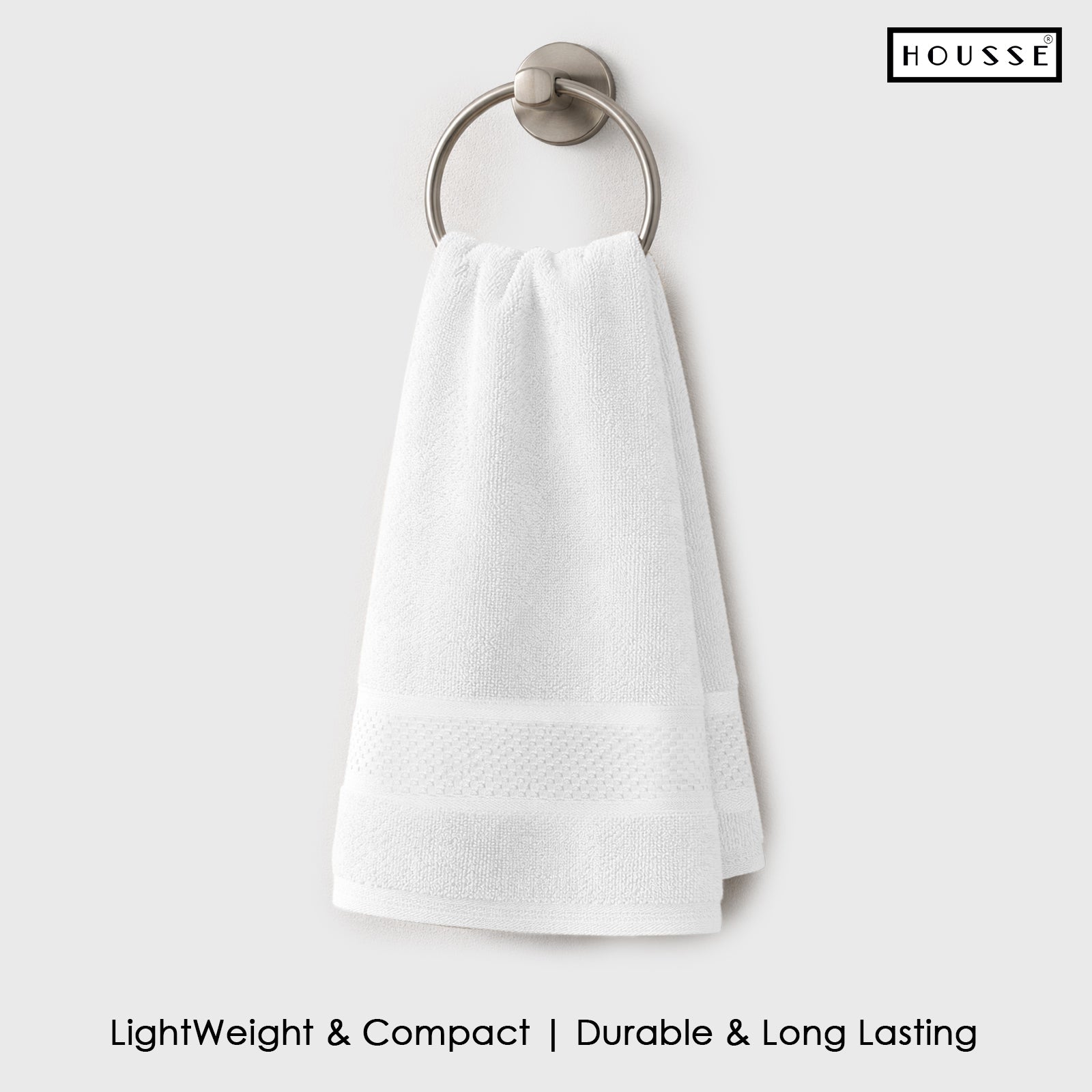 HOUSSE Nexora Cotton Towels | Quick Absorption & Faster Drying Towel | 600 GSM | Cotton Towel for Men/Women | Urban Comfort