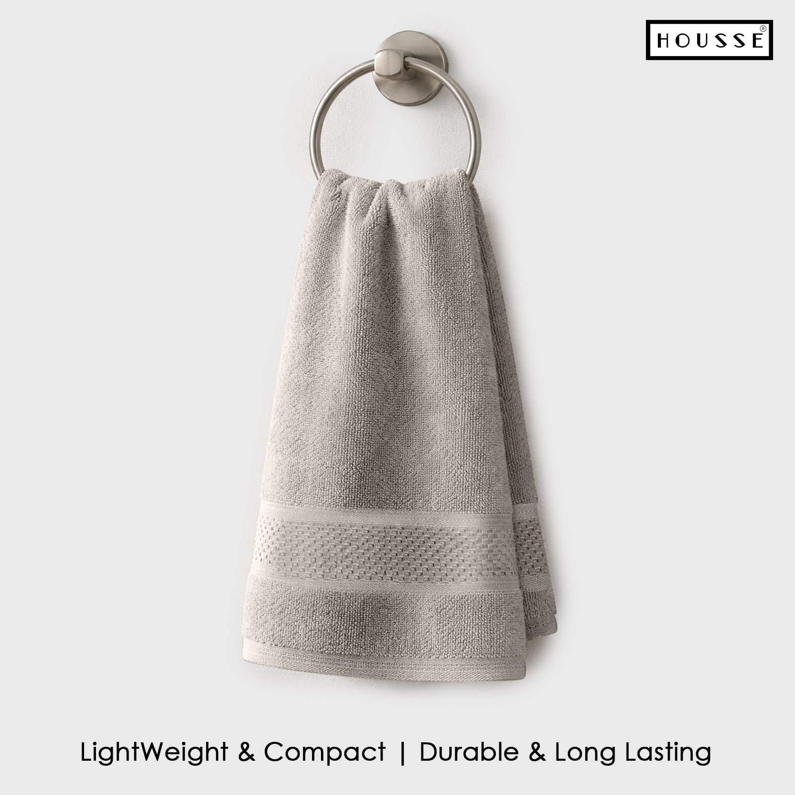 HOUSSE Nexora Cotton Towels | Quick Absorption & Faster Drying Towel | 600 GSM | Cotton Towel for Men/Women | Urban Comfort