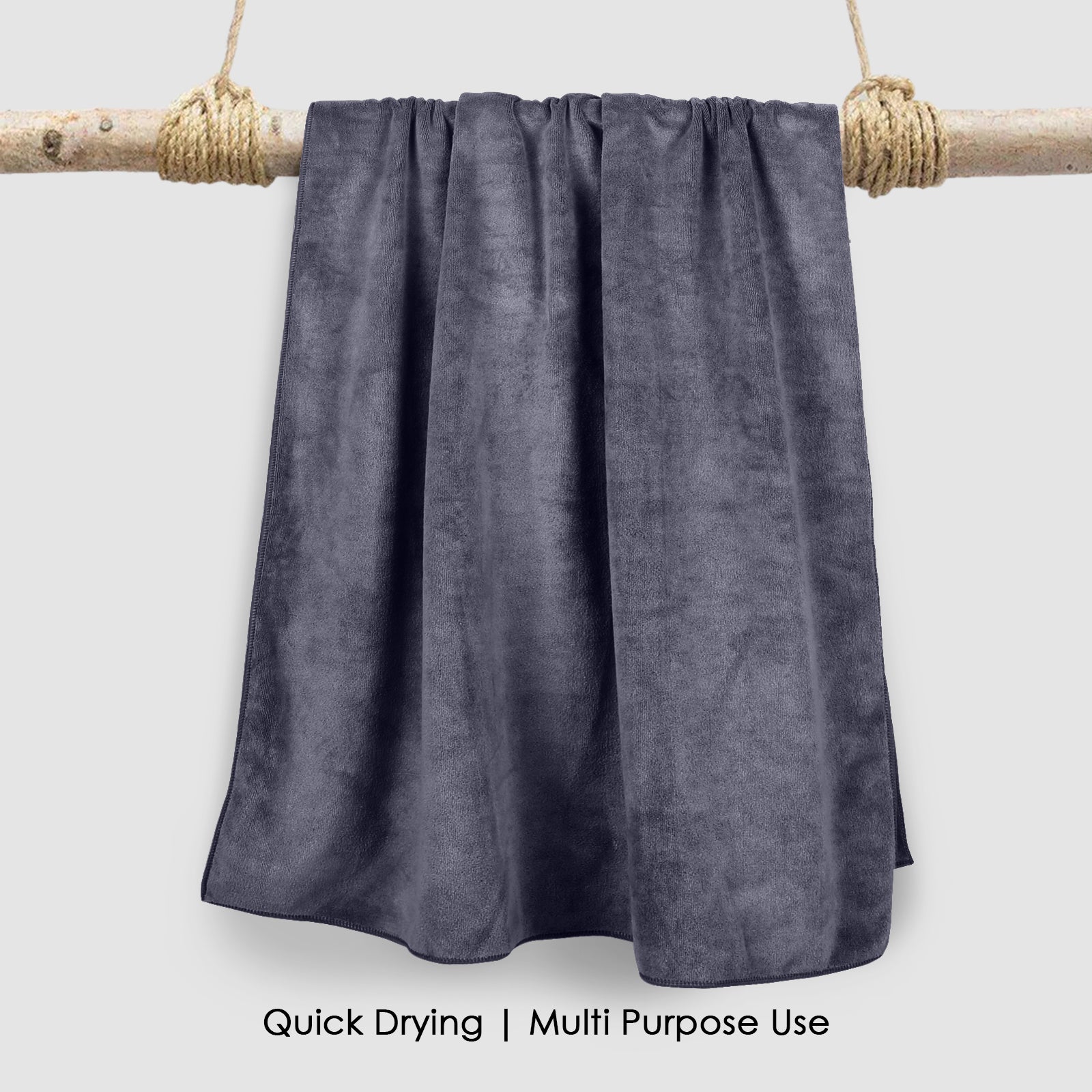 HOUSSE Premium Microfiber Bath Towel | Quick Dry Towels for Women & Kids | Super Soft Plush 450 GSM | Ultra Absorbent for Home Swimming Sports & Travel