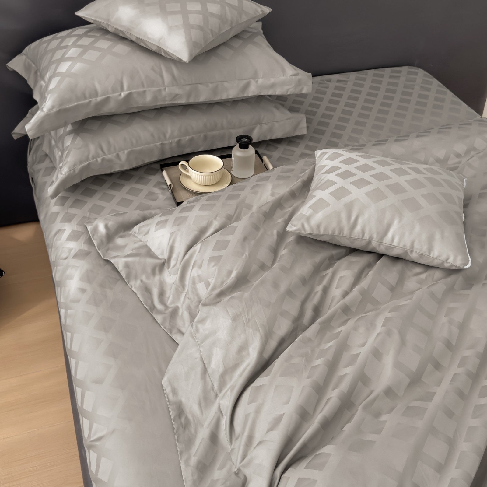 HOUSSE 500 TC Italian Jacquard | Premium Bedding Set | Comfort Modern Designs & Breathable Fabric | Paris Crossroads