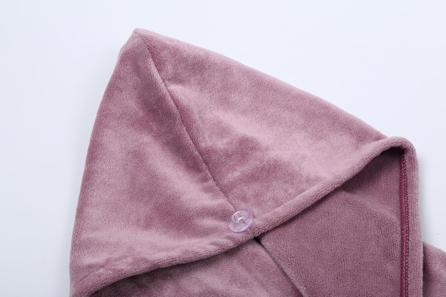 HOUSSE Microfibre Head Towels | 400 GSM High Absorbent Hair Wrap with Adjustable Buttons for Girls | Super Soft & Quick Dry Wrap Towel for Hairs | Set of 2 | 25x65 cm (Desert Sand & Rose Taupe)