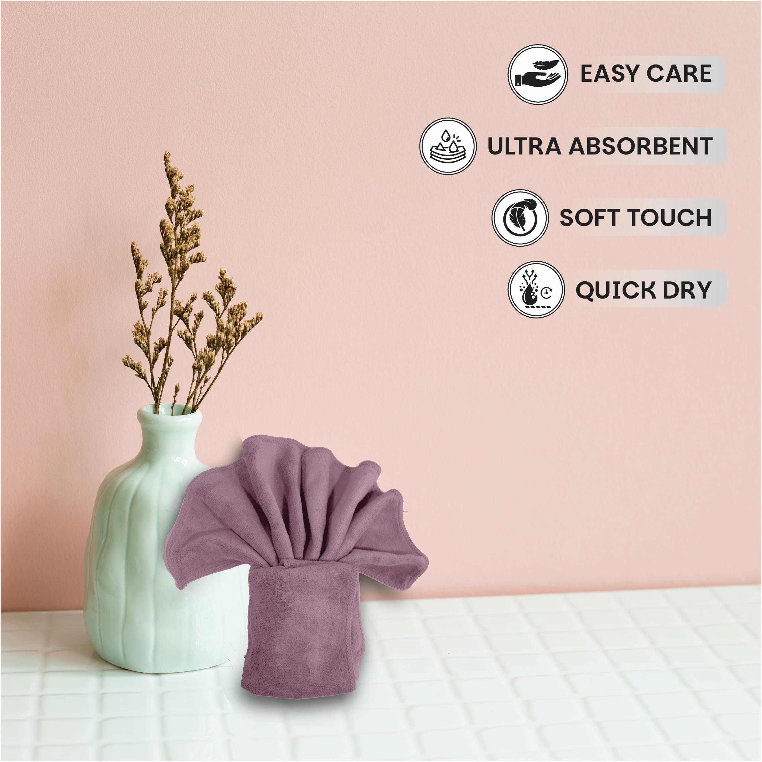 HOUSSE Microfiber Face Towels | Ultra Absorbent, Odour-Free, Quick Dry 450 GSM Face Towel for Home, Gym, Travel, Running and Personal Use | 30x30 cm | Set of 4 in One Colour (Indian Teal, Pack of 4)