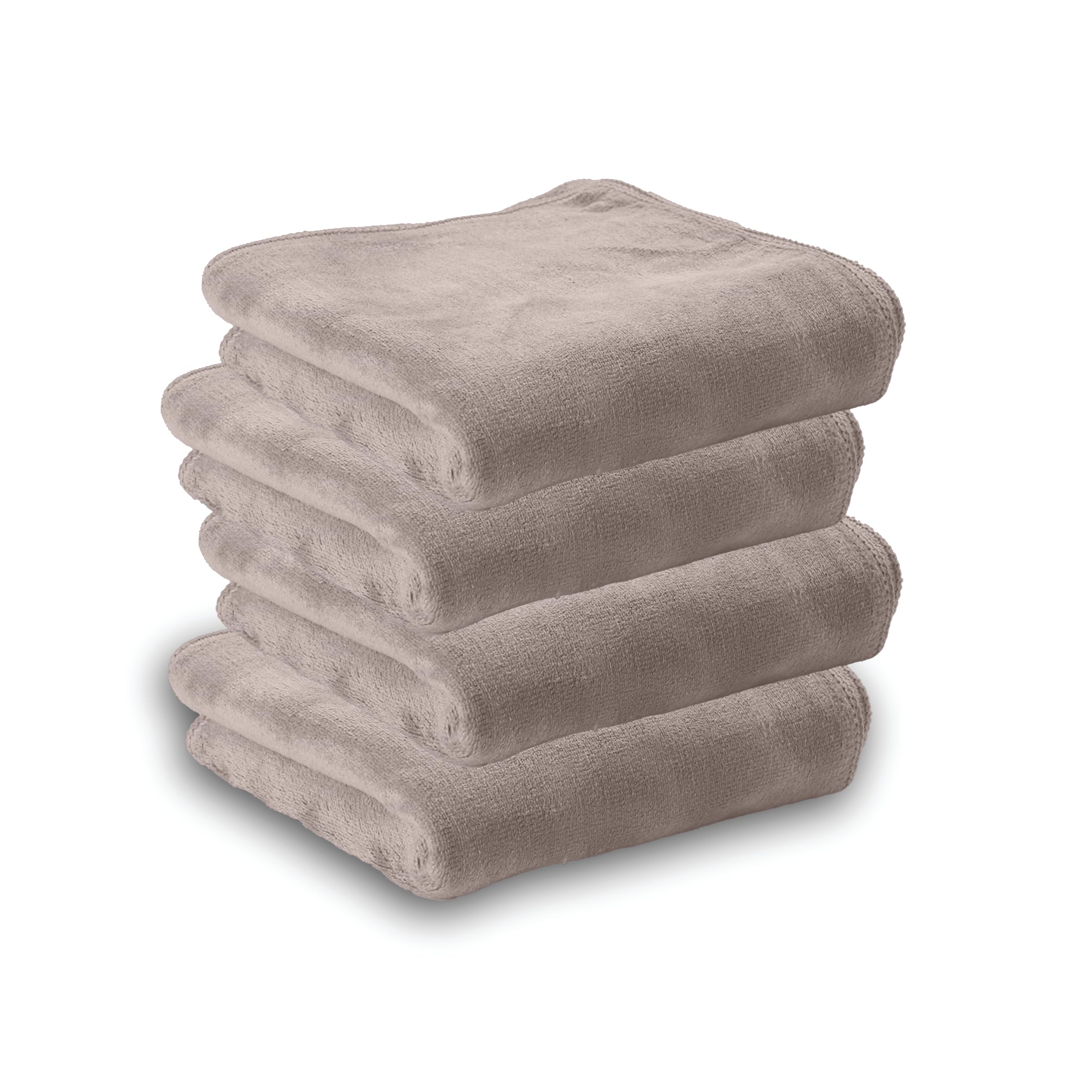 HOUSSE Microfiber Face Towels | Ultra Absorbent, Odour-Free, Quick Dry 450 GSM Face Towel for Home, Gym, Travel, Running and Personal Use | 30x30 cm | Set of 4 in One Colour (Indian Teal, Pack of 4)