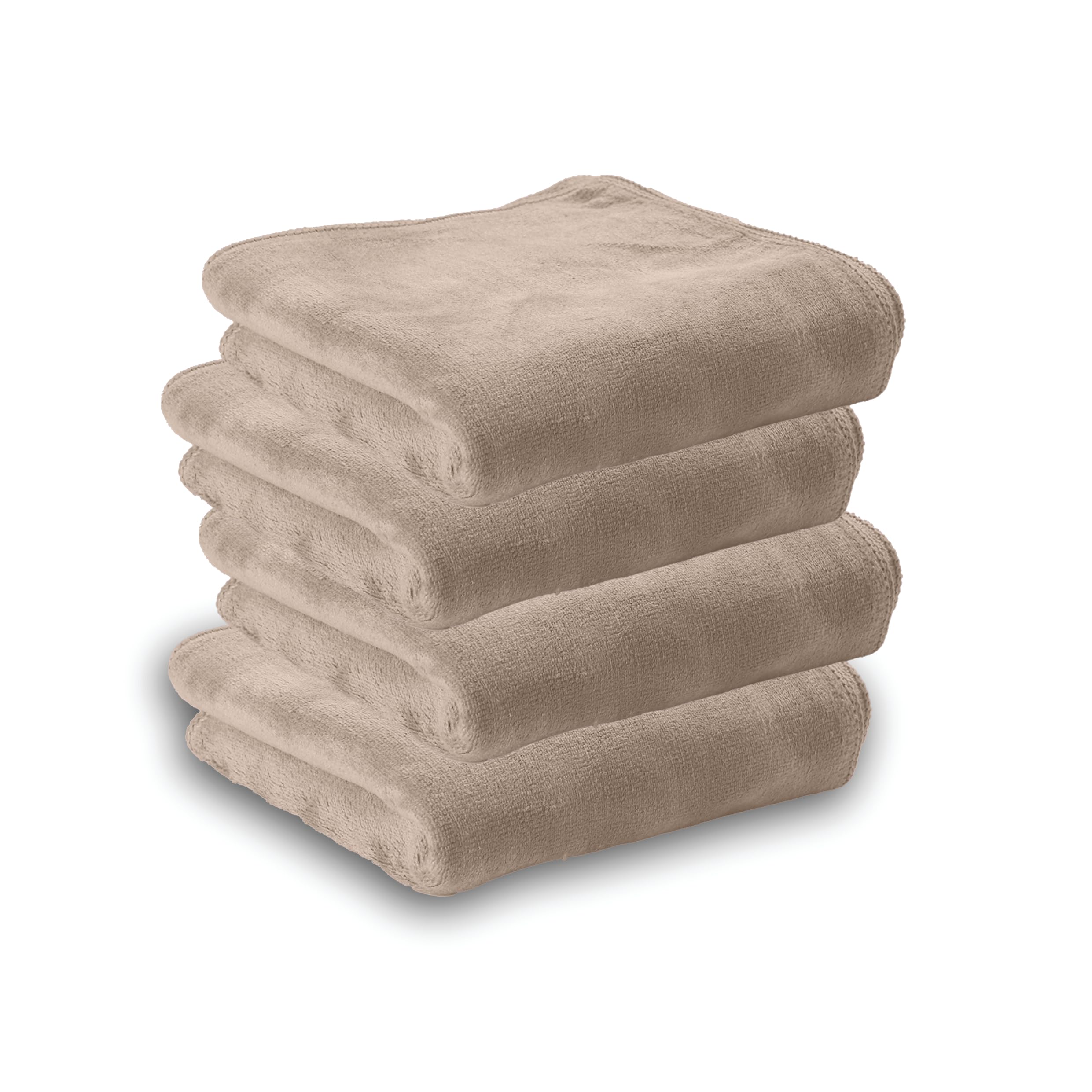 HOUSSE Microfiber Face Towels | Ultra Absorbent, Odour-Free, Quick Dry 450 GSM Face Towel for Home, Gym, Travel, Running and Personal Use | 30x30 cm | Set of 4 in One Colour (Indian Teal, Pack of 4)