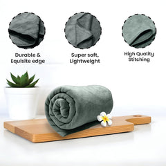 HOUSSE Premium Microfiber Bath Towel Large 75 * 150cm Quick Dry Towels for Women & Kids | Super Soft Plush 450 GSM | Ultra Absorbent for Home Swimming Sports & Travel (Dusty Olive)