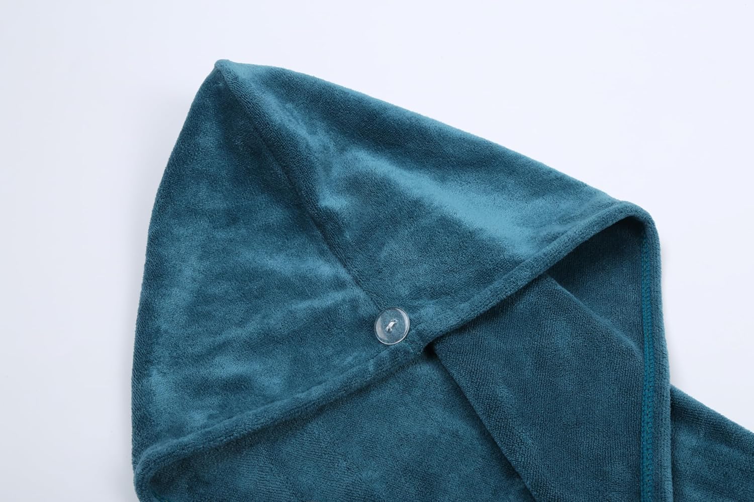 HOUSSE Microfibre Head Towels | 400 GSM High Absorbent Hair Wrap with Adjustable Buttons for Girls | Super Soft & Quick Dry Wrap Towel for Hairs | Set of 2 | 25x65 cm (Desert Sand & Rose Taupe)