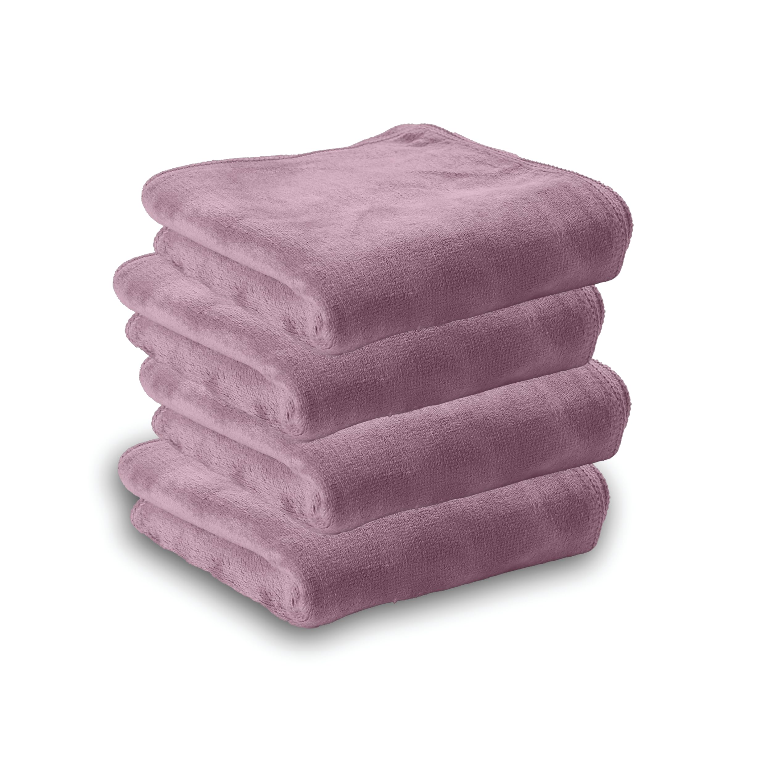 HOUSSE Microfiber Face Towels | Ultra Absorbent, Odour-Free, Quick Dry 450 GSM Face Towel for Home, Gym, Travel, Running and Personal Use | 30x30 cm | Set of 4 in One Colour (Indian Teal, Pack of 4)