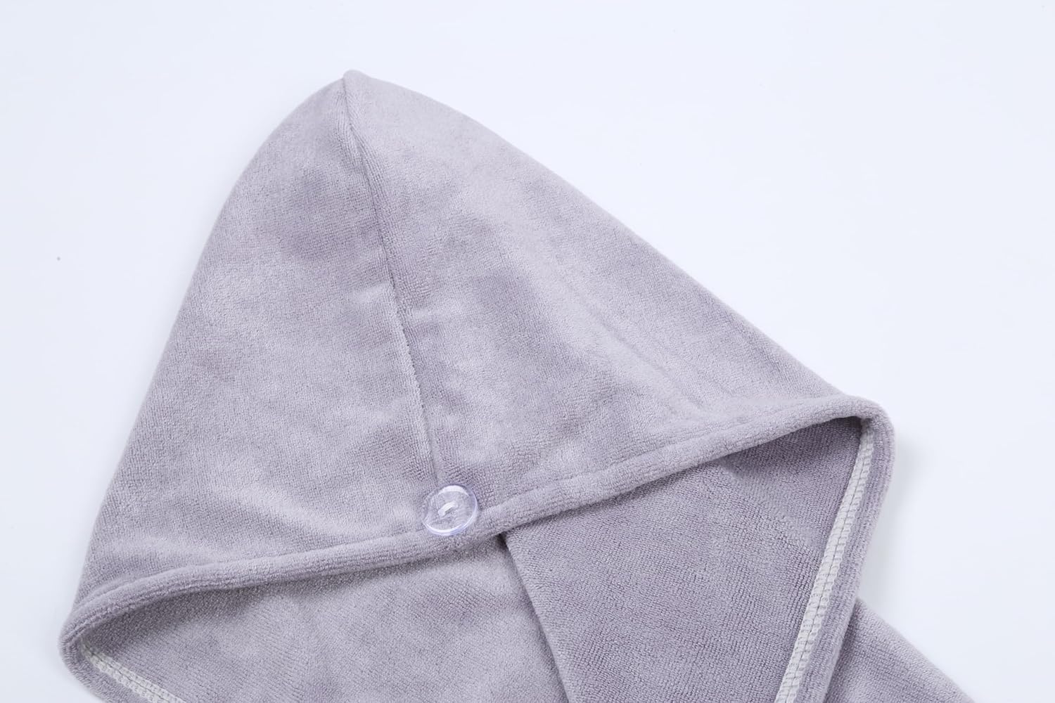 HOUSSE Microfibre Head Towels | 400 GSM High Absorbent Hair Wrap with Adjustable Buttons for Girls | Super Soft & Quick Dry Wrap Towel for Hairs | Set of 2 | 25x65 cm (Desert Sand & Rose Taupe)