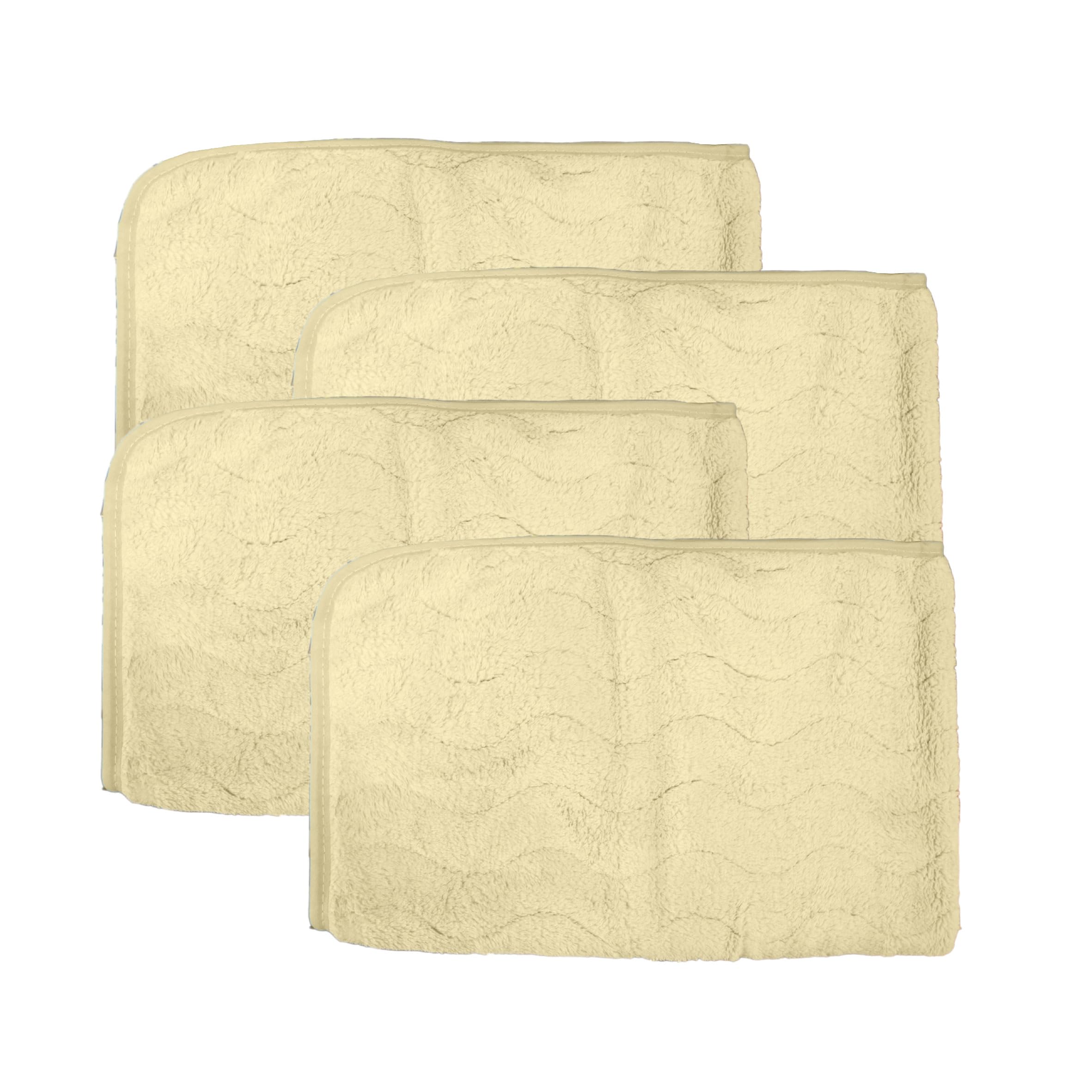 HOUSSE Microfiber Face Towel – Super Soft & Quick-Drying Coral Fleece, 30 x 30 cm (Grey)