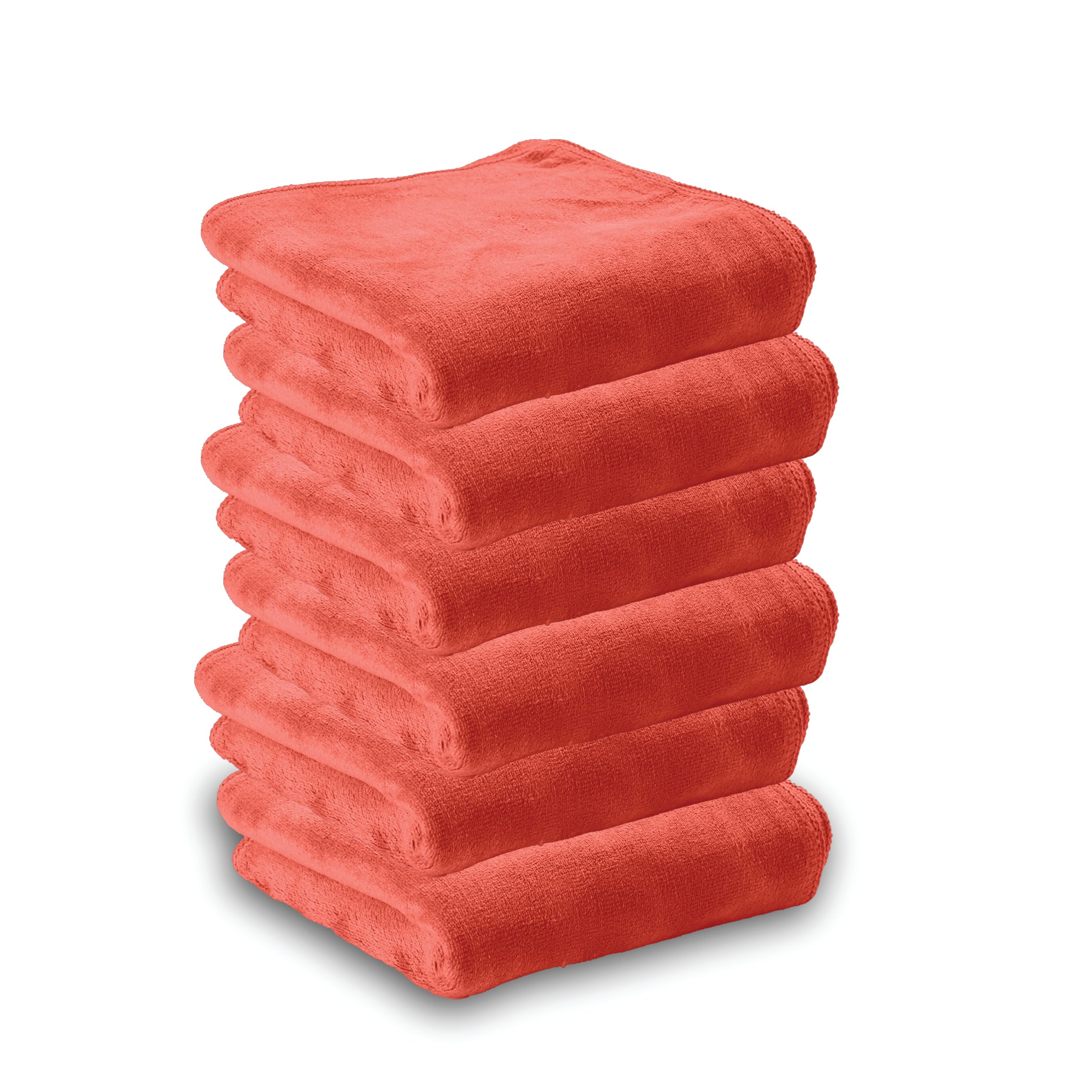 HOUSSE Microfiber Face Towels | Ultra Absorbent, Odour-Free, Quick Dry 450 GSM Face Towel for Home, Gym, Travel, Running and Personal Use | 30x30 cm | Set of 4 in One Colour (Indian Teal, Pack of 4)