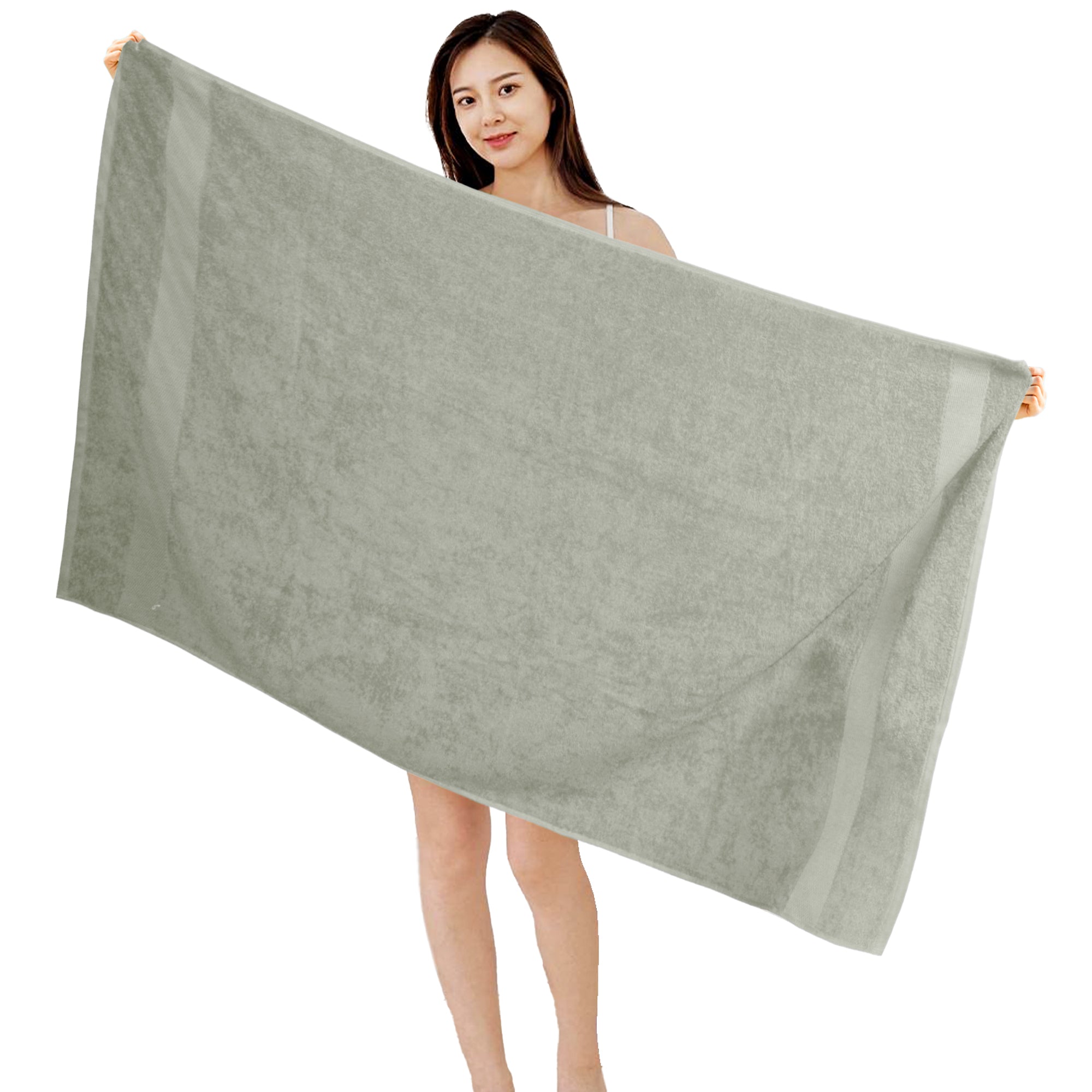 HOUSSE Alvora Cotton Bath Towels |Large Size (75 cms x 150 cms) - Quick Absorption &Faster Drying Bath Towel | 450 GSM | Cotton Towel for Men/Women | Urban Comfort