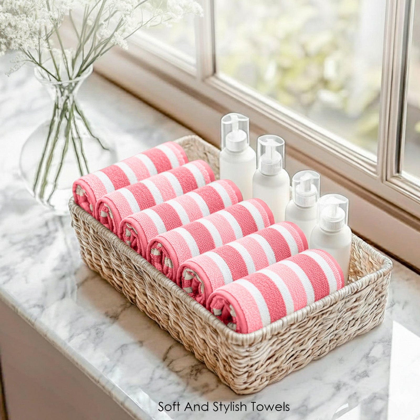 HOUSSE Premium Microfiber Face Towel | Quick Dry Towels for Women & Kids | Super Soft Plush 450 GSM | Ultra Absorbent for Home Swimming Sports & Travel