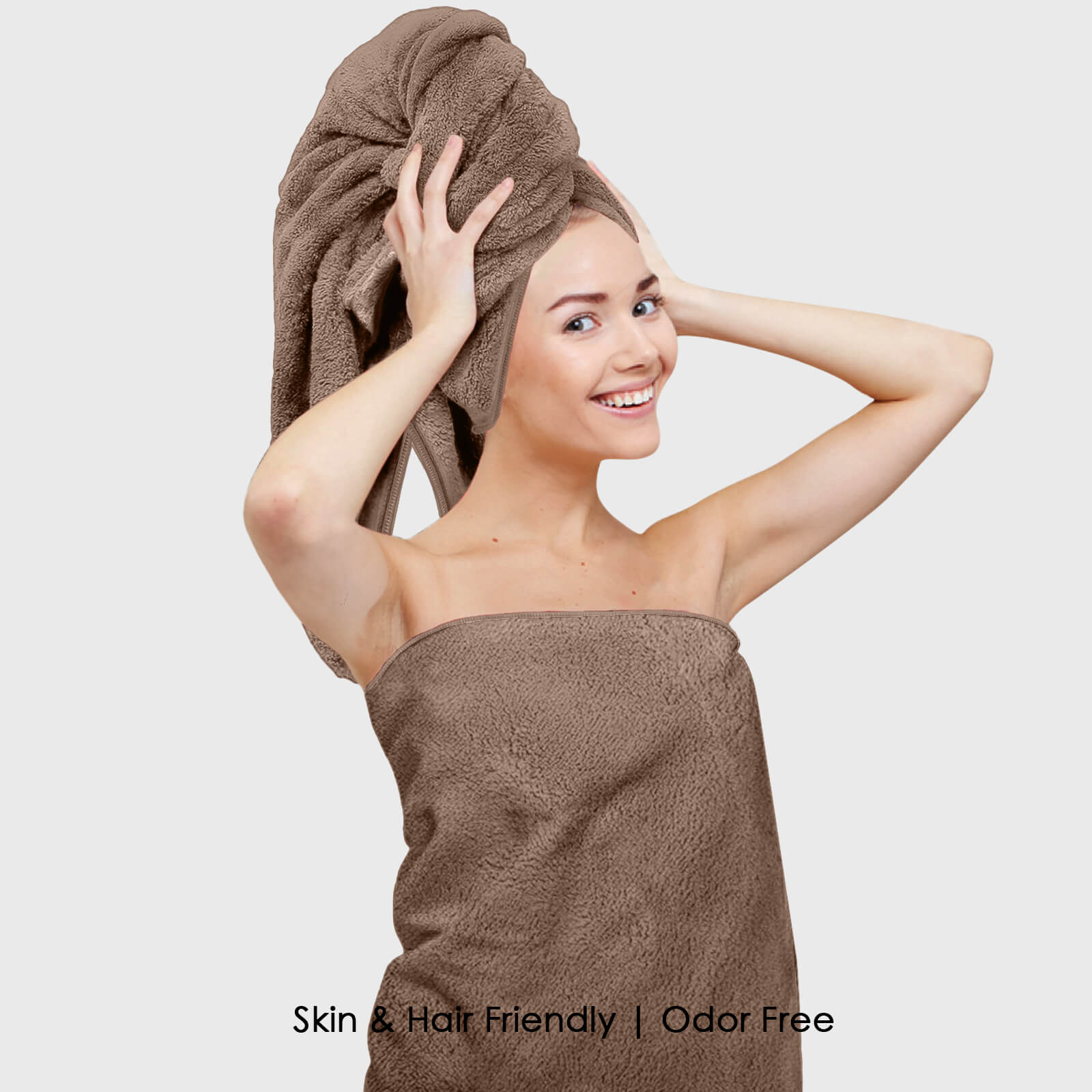 HOUSSE Premium Microfiber Bath Towel - Extra Large 75x150cm Quick Dry Towels for Women Men & Kids | Super Soft Plush 550 GSM | Ultra Absorbent for Home Swimming Sports & Travel