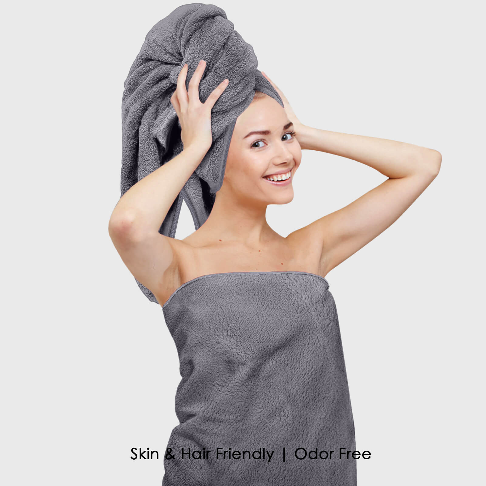 HOUSSE Premium Microfiber Bath Towel - Extra Large 75x150cm Quick Dry Towels for Women Men & Kids | Super Soft Plush 550 GSM | Ultra Absorbent for Home Swimming Sports & Travel