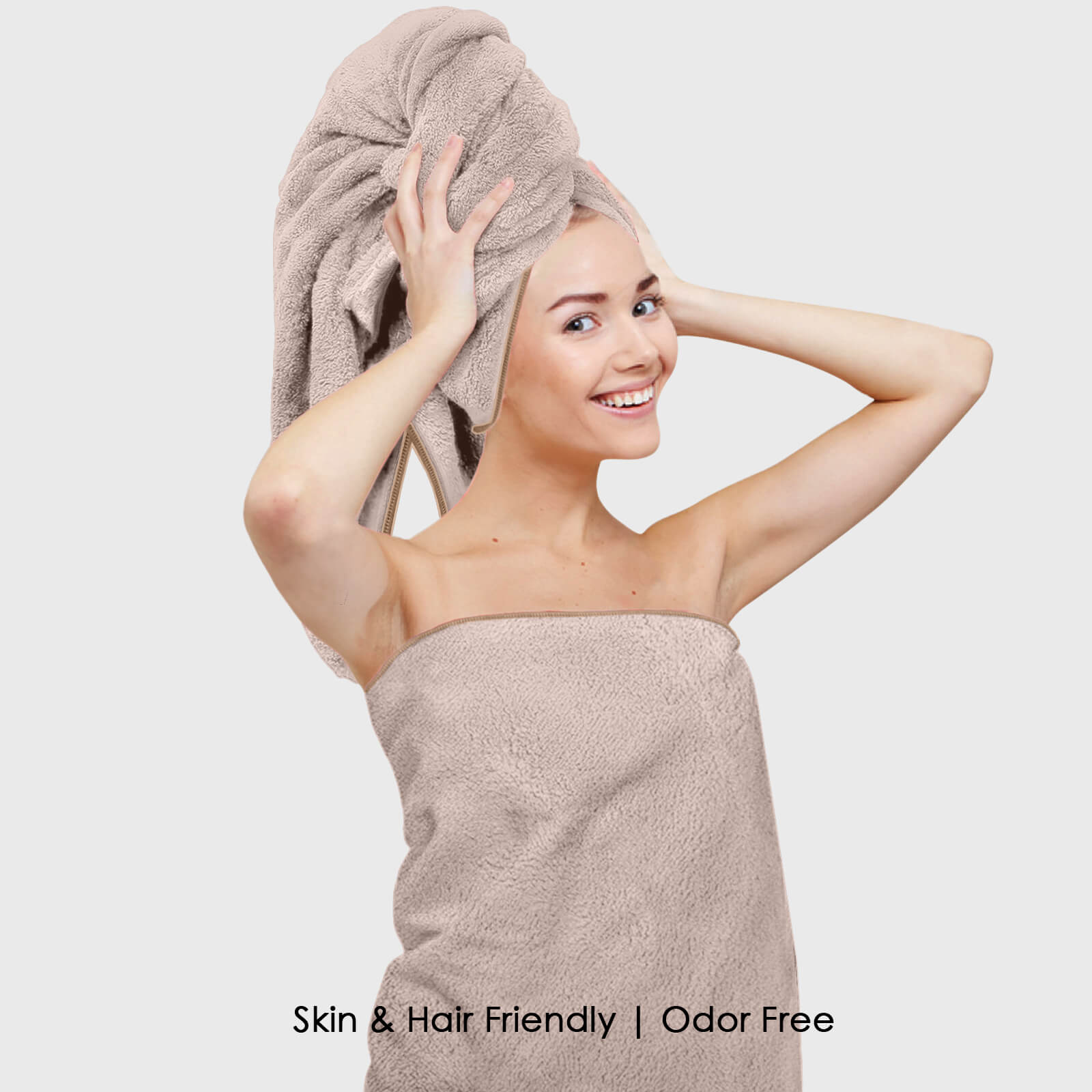 HOUSSE Premium Microfiber Bath Towel - Extra Large 75x150cm Quick Dry Towels for Women Men & Kids | Super Soft Plush 550 GSM | Ultra Absorbent for Home Swimming Sports & Travel