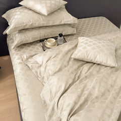 HOUSSE 500 TC Italian Jacquard | Premium Bedding Set | Comfort Modern Designs & Breathable Fabric | Paris Crossroads