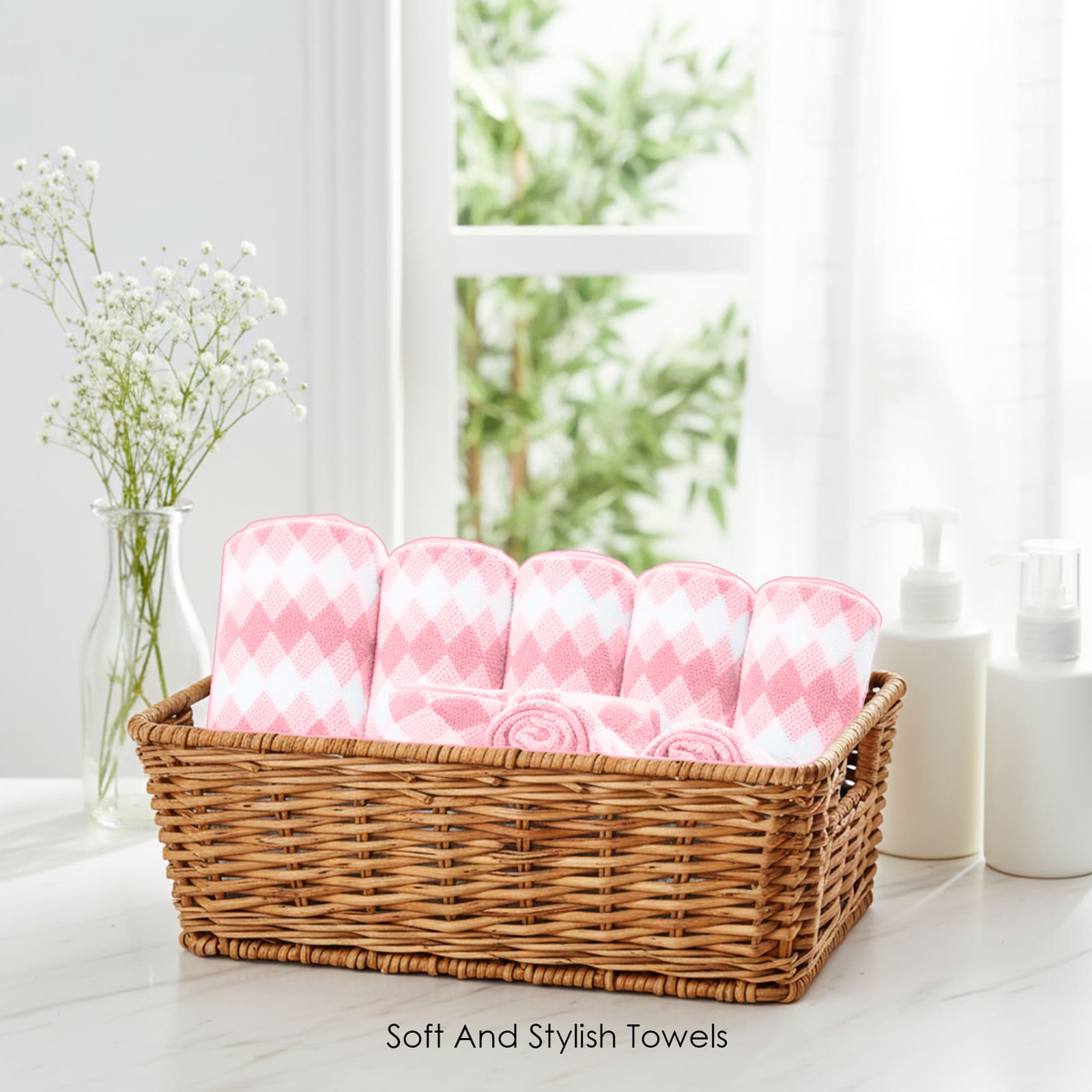 HOUSSE Microfiber Iris Face Towels Ideal for Women & Men |Soft Touch |Lint Free | Fast Dry Towels| Travel-Friendly | Best Use for Gym, Yoga, Spa, Pool, Hotels, Beach 360 GSM (30x30)