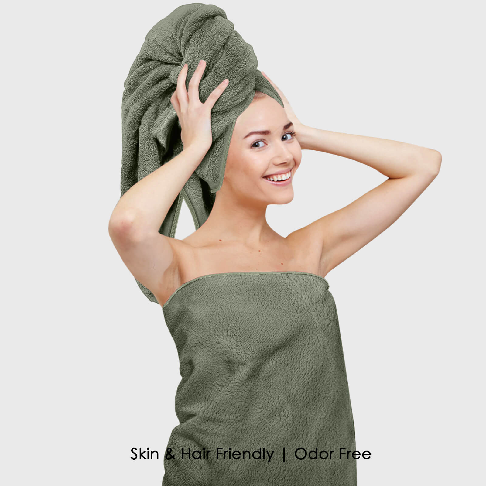 HOUSSE Premium Microfiber Bath Towel - Extra Large 75x150cm Quick Dry Towels for Women Men & Kids | Super Soft Plush 550 GSM | Ultra Absorbent for Home Swimming Sports & Travel