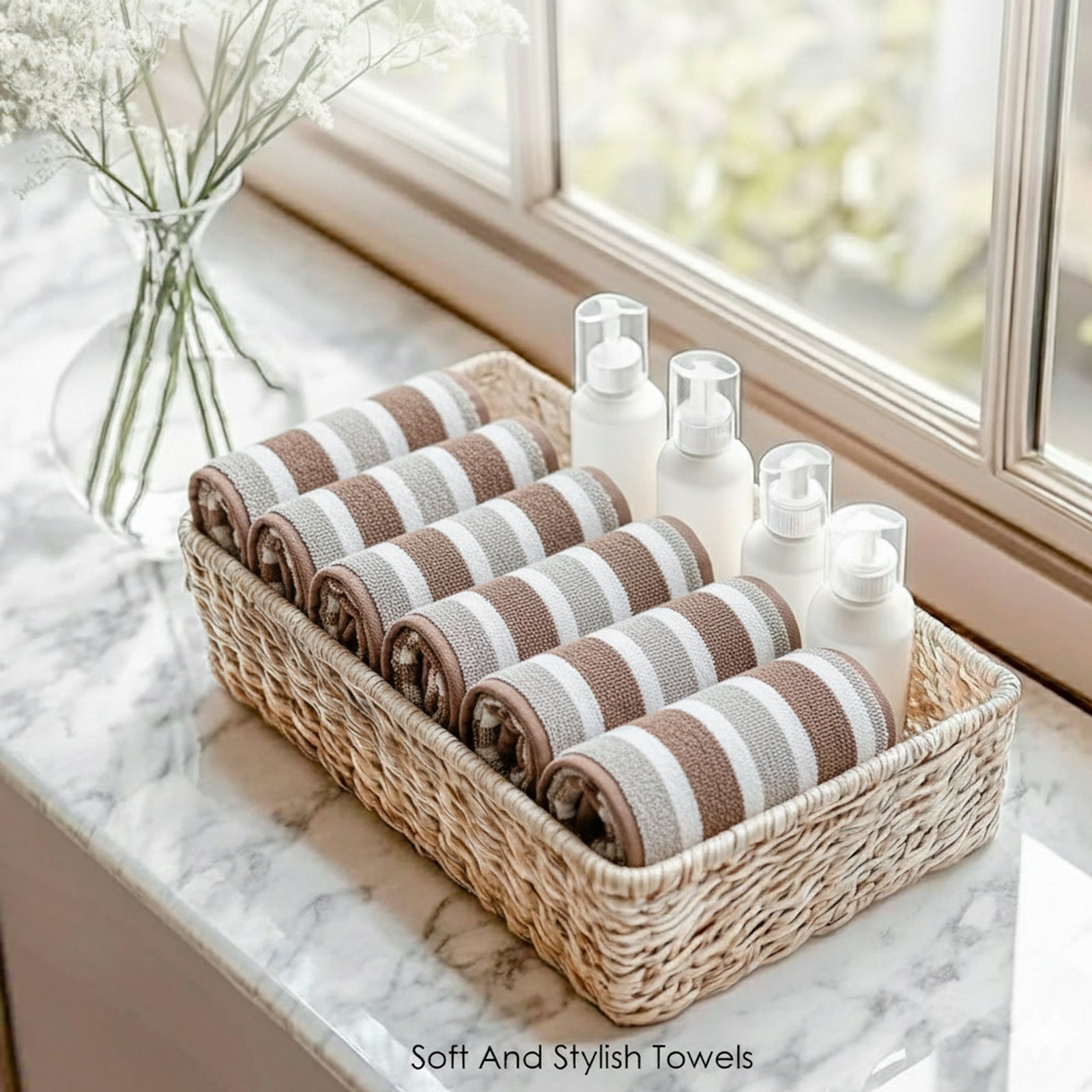 HOUSSE Premium Microfiber Face Towel | Quick Dry Towels for Women & Kids | Super Soft Plush 450 GSM | Ultra Absorbent for Home Swimming Sports & Travel