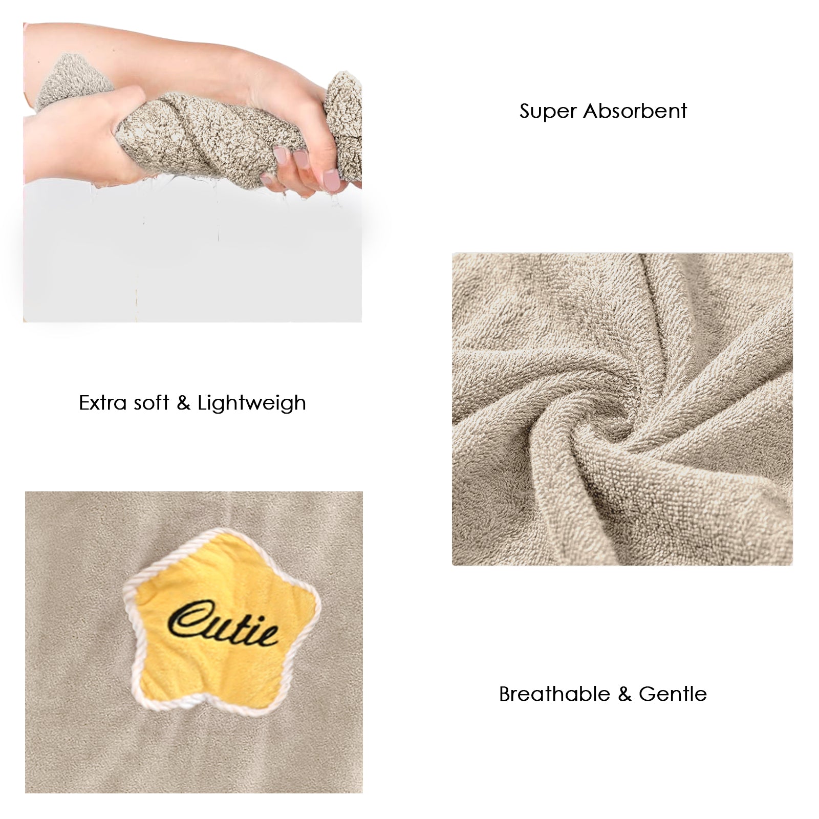 HOUSSE Wearable Spa Bath Towel for Women | Soft, Cozy Wrap with Snap Closure | 110 x 140 cms