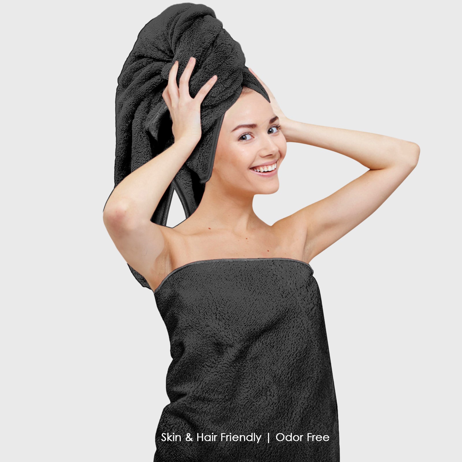 HOUSSE Premium Microfiber Bath Towel - Extra Large 75x150cm Quick Dry Towels for Women Men & Kids | Super Soft Plush 550 GSM | Ultra Absorbent for Home Swimming Sports & Travel