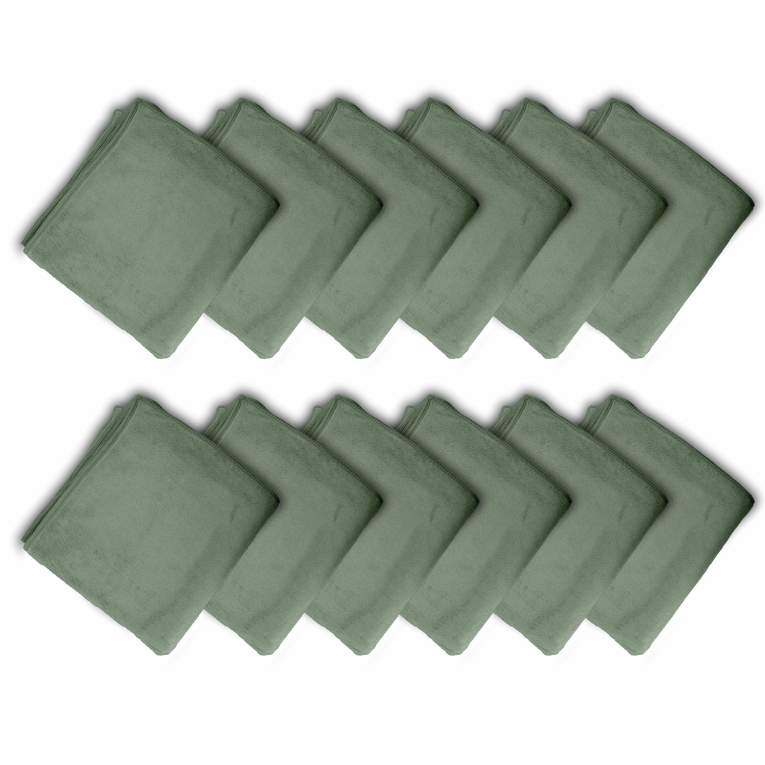 HOUSSE Microfiber Face Towels | Ultra Absorbent, Odour-Free, Quick Dry 450 GSM Face Towel for Home, Gym, Travel, Running and Personal Use | 30x30 cm | Set of 4 in One Colour (Indian Teal, Pack of 4)