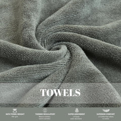 HOUSSE Premium Microfiber Bath Towel Large 75 * 150cm Quick Dry Towels for Women & Kids | Super Soft Plush 450 GSM | Ultra Absorbent for Home Swimming Sports & Travel (Dusty Olive)