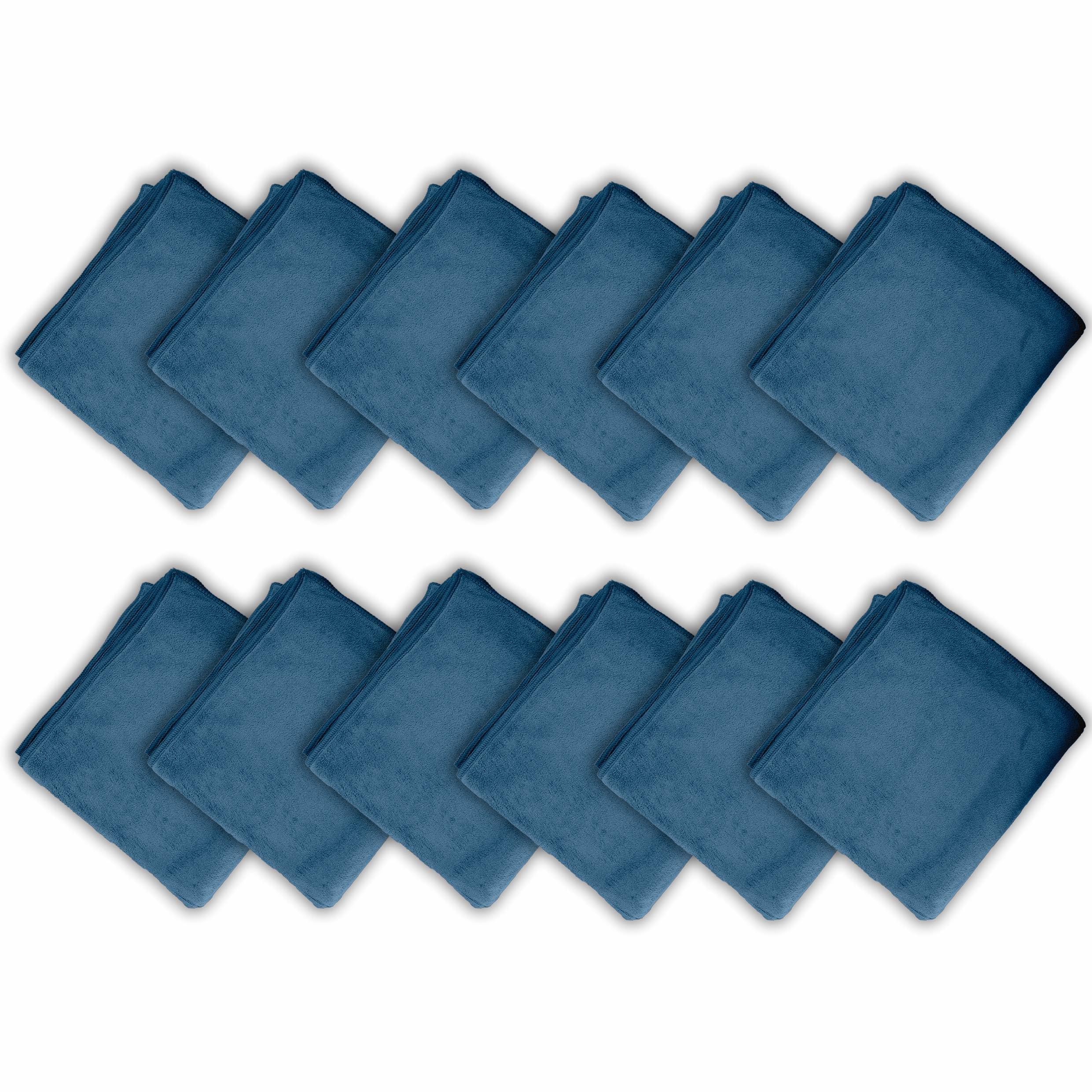 HOUSSE Microfiber Face Towels | Ultra Absorbent, Odour-Free, Quick Dry 450 GSM Face Towel for Home, Gym, Travel, Running and Personal Use | 30x30 cm | Set of 4 in One Colour (Indian Teal, Pack of 4)