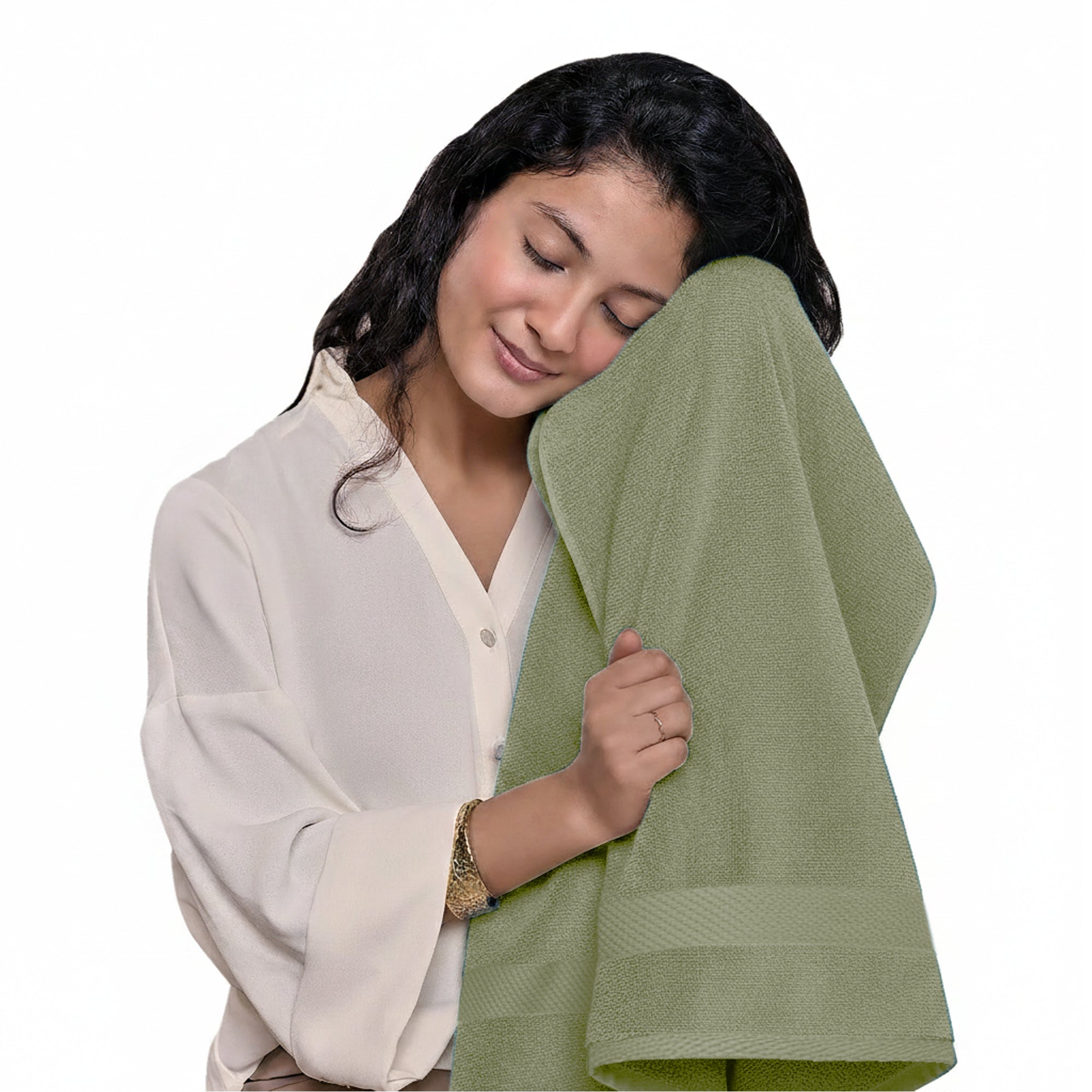HOUSSE Alvora Cotton Bath Towels |Large Size (75 cms x 150 cms) - Quick Absorption &Faster Drying Bath Towel | 450 GSM | Cotton Towel for Men/Women | Urban Comfort
