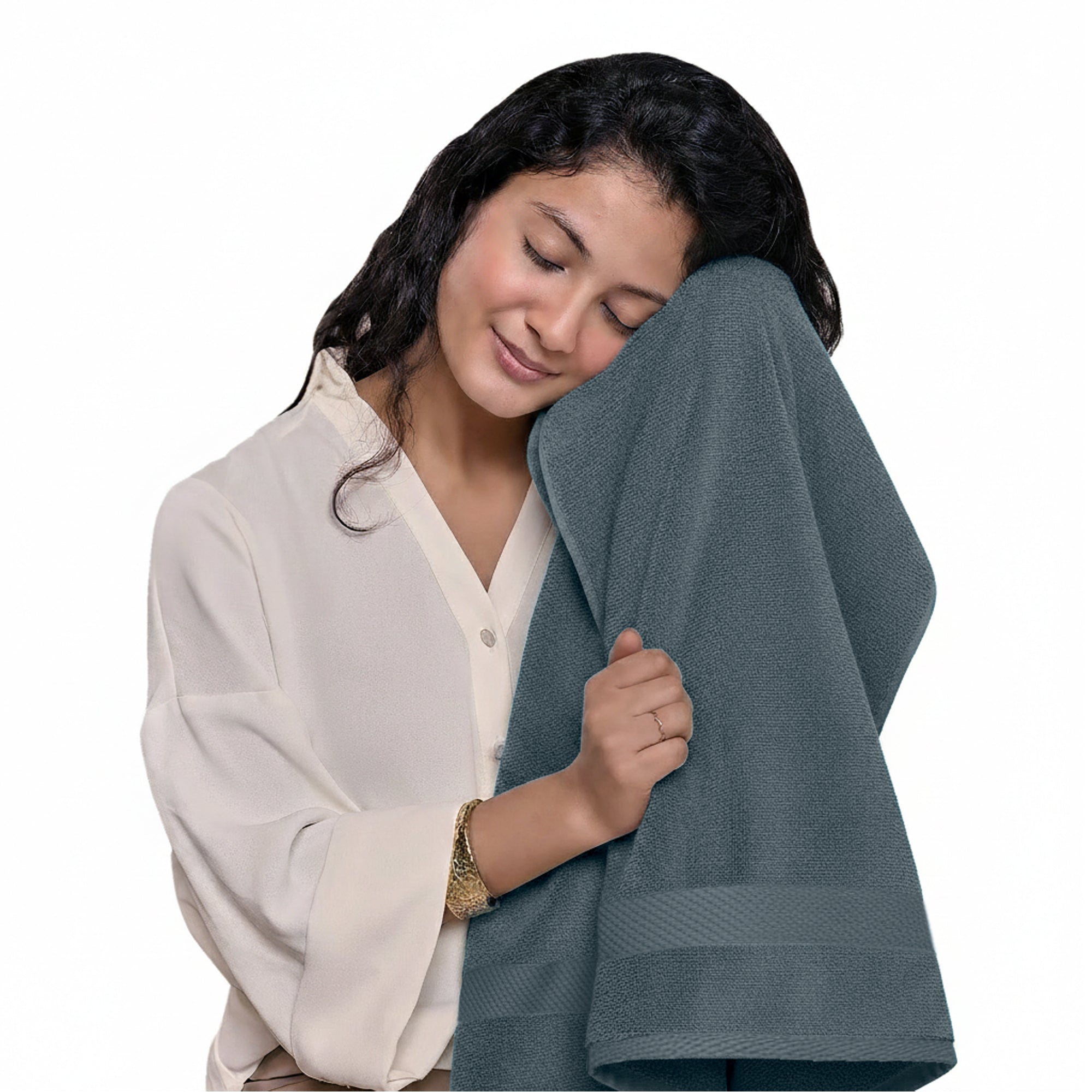 HOUSSE Alvora Cotton Bath Towels |Large Size (75 cms x 150 cms) - Quick Absorption &Faster Drying Bath Towel | 450 GSM | Cotton Towel for Men/Women | Urban Comfort