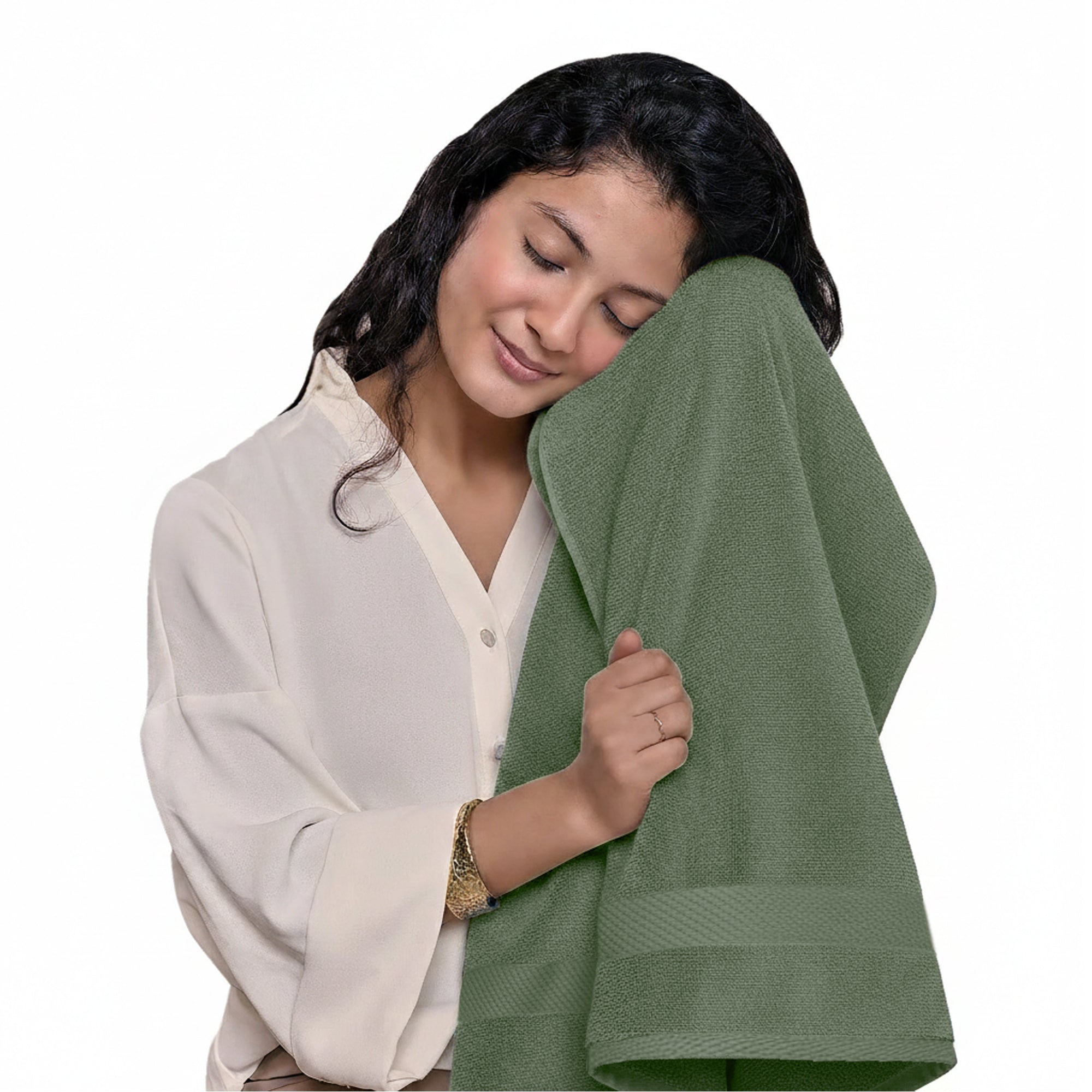HOUSSE Alvora Cotton Bath Towels |Large Size (75 cms x 150 cms) - Quick Absorption &Faster Drying Bath Towel | 450 GSM | Cotton Towel for Men/Women | Urban Comfort