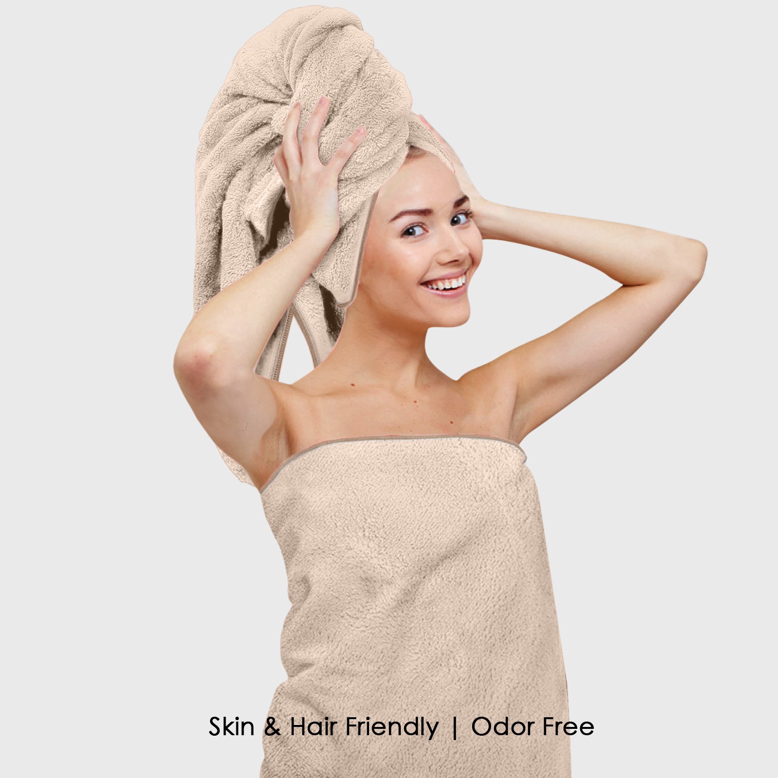 HOUSSE Premium Microfiber Bath Towel | Quick Dry Towels for Women & Kids | Super Soft Plush 450 GSM | Ultra Absorbent for Home Swimming Sports & Travel