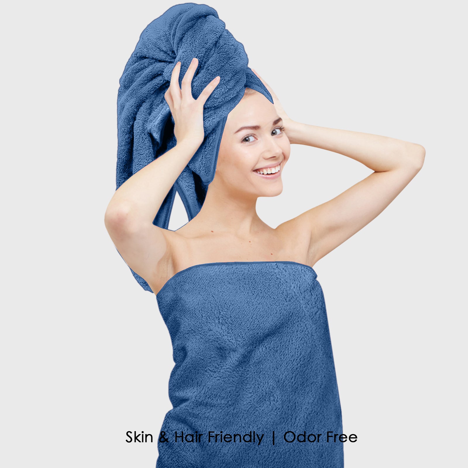 HOUSSE Premium Microfiber Bath Towel | Quick Dry Towels for Women & Kids | Super Soft Plush 450 GSM | Ultra Absorbent for Home Swimming Sports & Travel