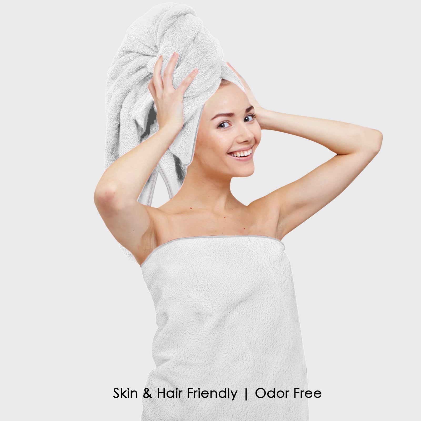 HOUSSE Premium Microfiber Bath Towel | Quick Dry Towels for Women & Kids | Super Soft Plush 450 GSM | Ultra Absorbent for Home Swimming Sports & Travel