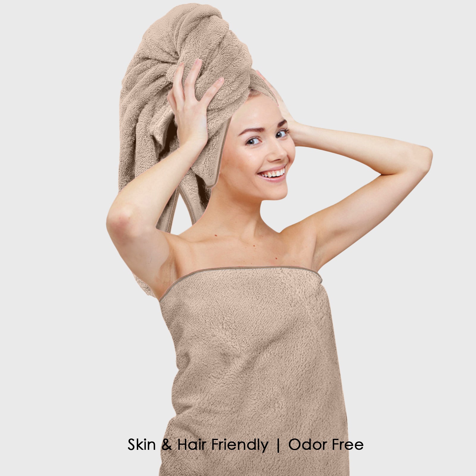 HOUSSE Premium Microfiber Bath Towel | Quick Dry Towels for Women & Kids | Super Soft Plush 450 GSM | Ultra Absorbent for Home Swimming Sports & Travel