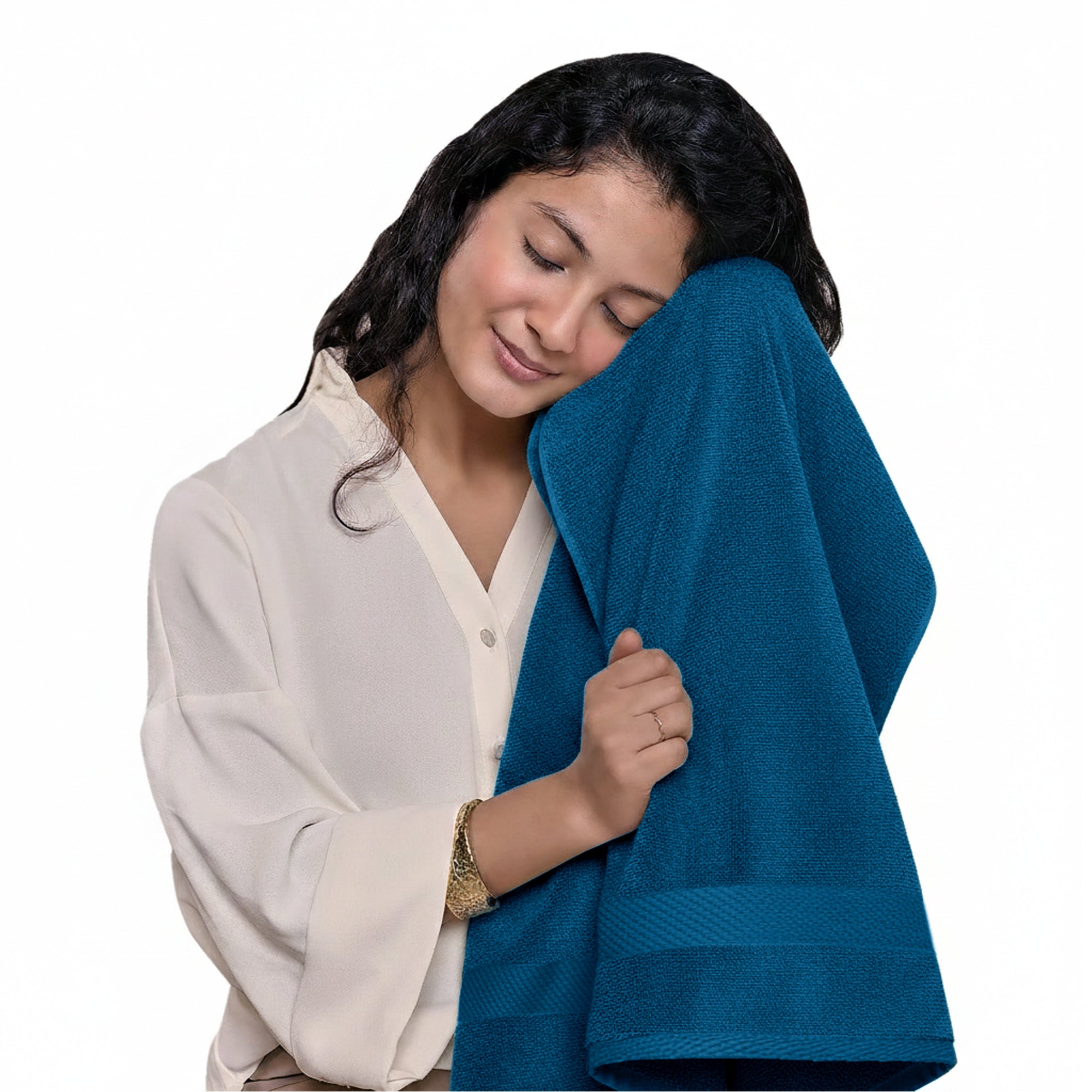 HOUSSE Alvora Cotton Bath Towels |Large Size (75 cms x 150 cms) - Quick Absorption &Faster Drying Bath Towel | 450 GSM | Cotton Towel for Men/Women | Urban Comfort