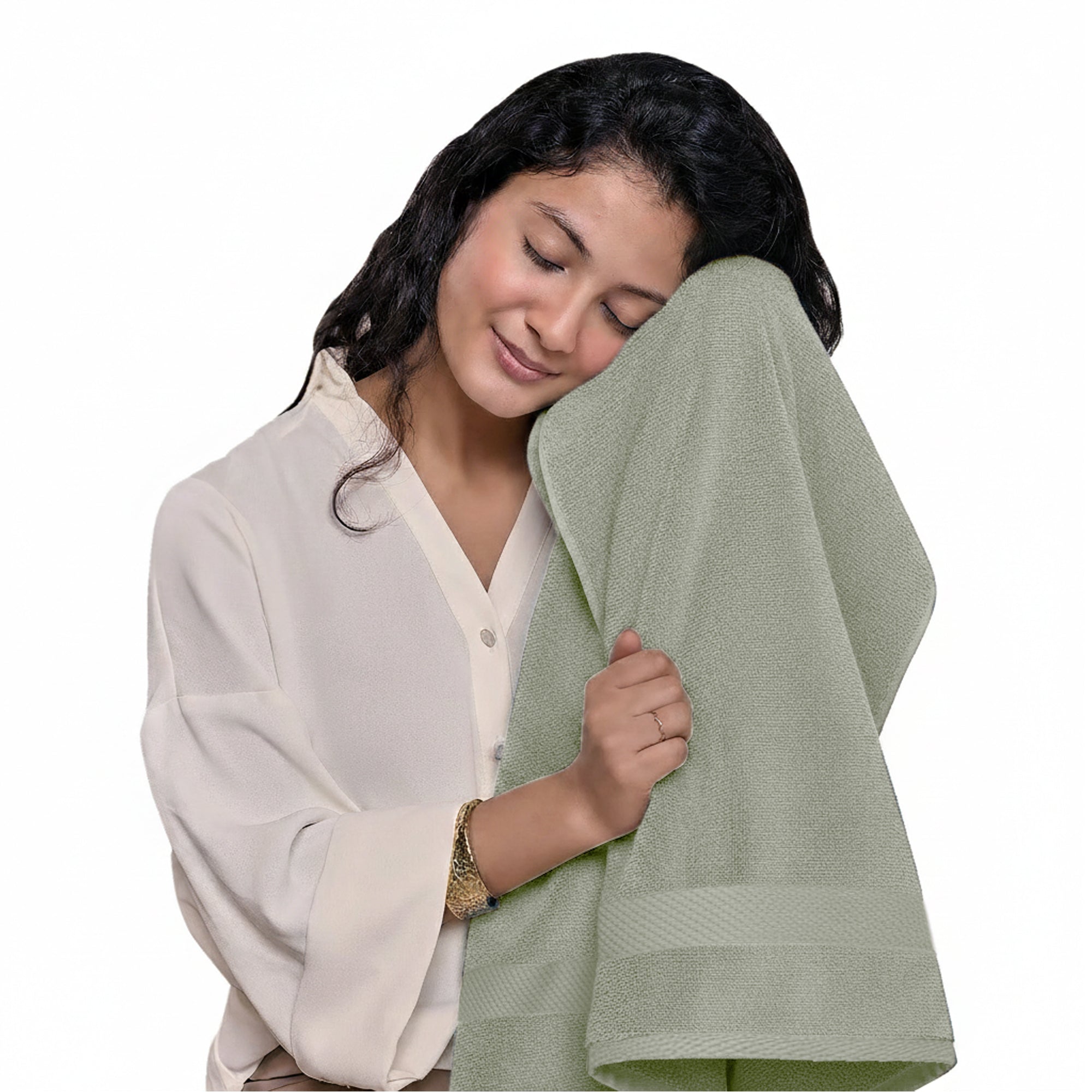 HOUSSE Alvora Cotton Bath Towels |Large Size (75 cms x 150 cms) - Quick Absorption &Faster Drying Bath Towel | 450 GSM | Cotton Towel for Men/Women | Urban Comfort